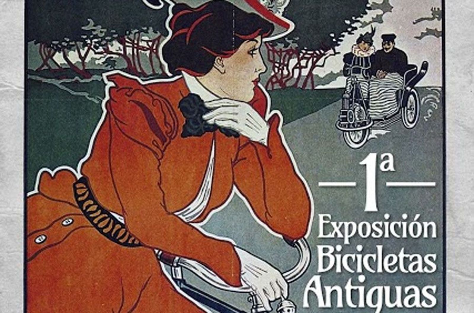 Cartel bici antigua