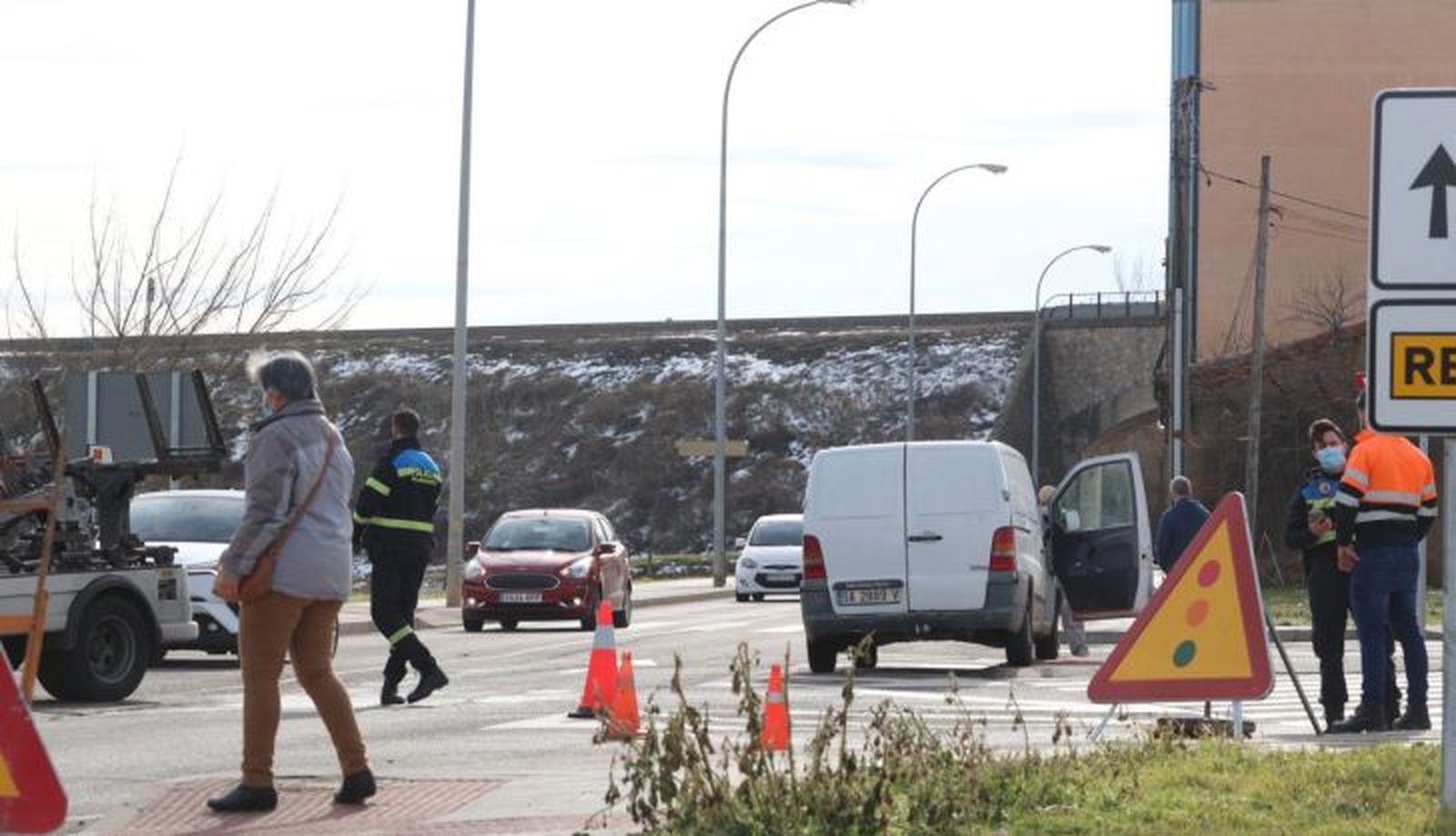 Accidente sin heridos en la calle Buenaventura, en Vistahermosa