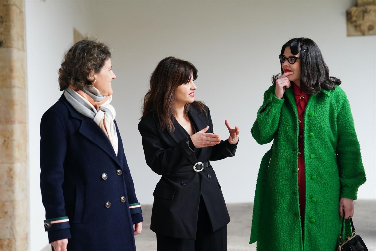 La ministra de Juventud e Infancia, Sira Rego, a su llegada a una reunión con docentes del Máster en Intervención Social y Educativa con Infancia y Adolescencia de la Universidad de Salamanca