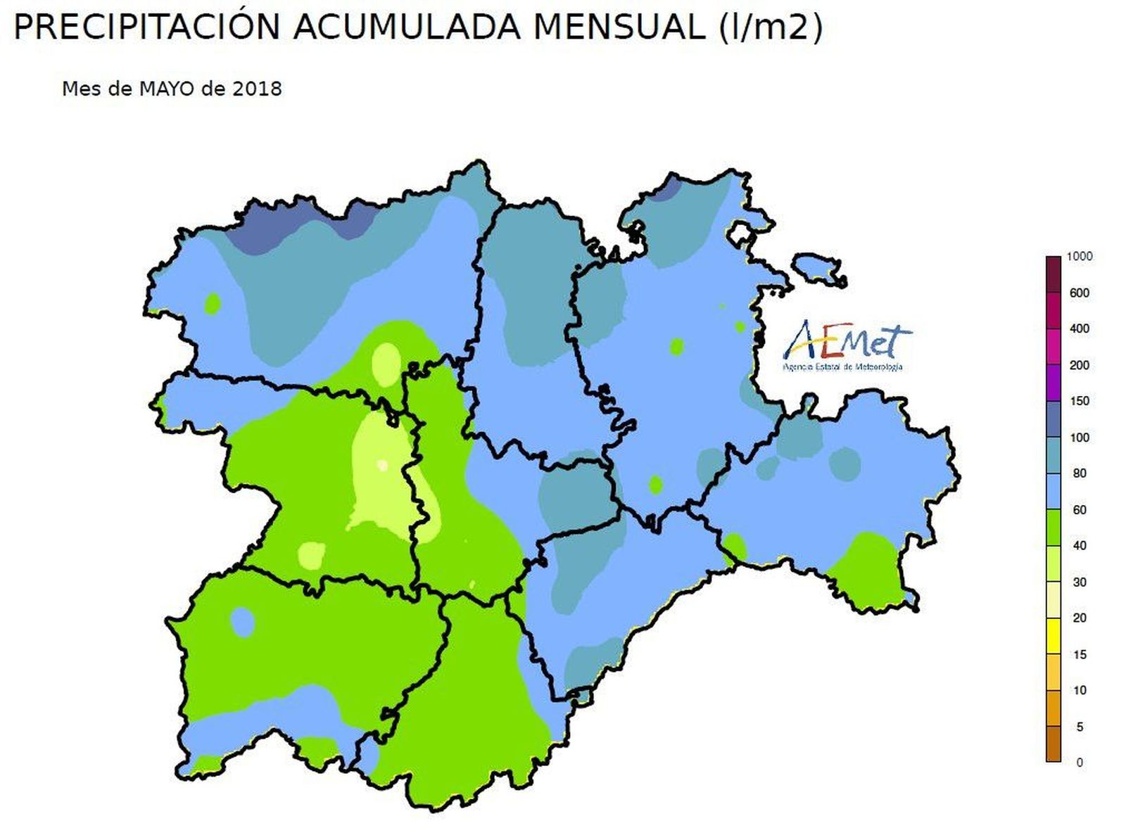 Mapa lluvia mayo