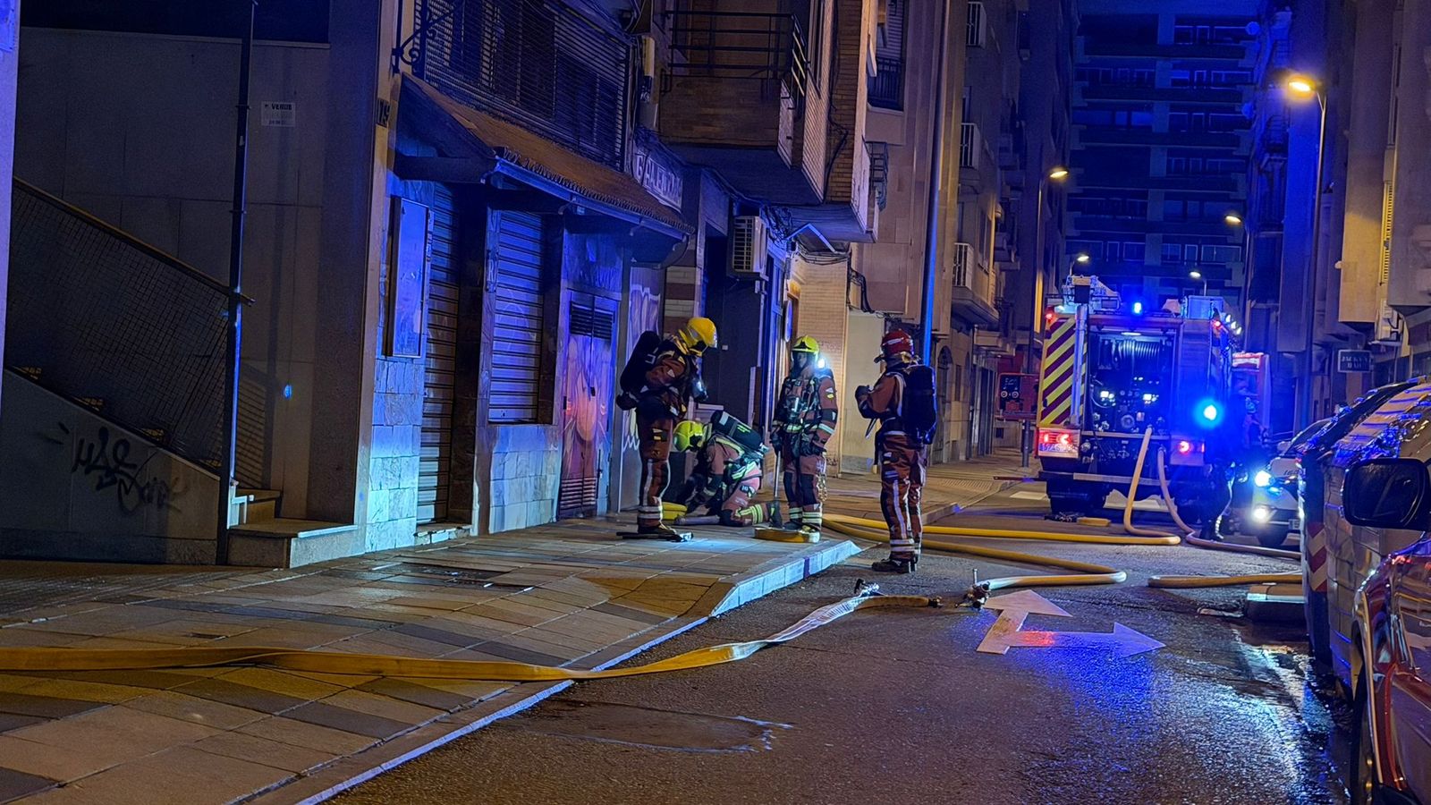 Incendio en un bar en la calle Rodríguez Fabrés