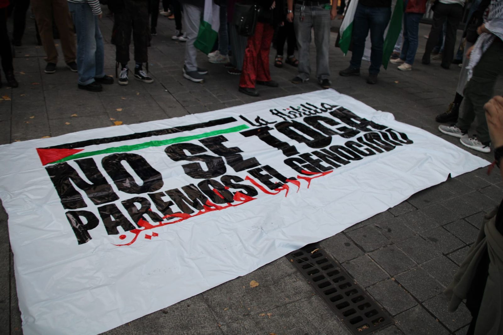 Medio millar de personas se manifiestan en Salamanca en apoyo a Palestina y la flotilla