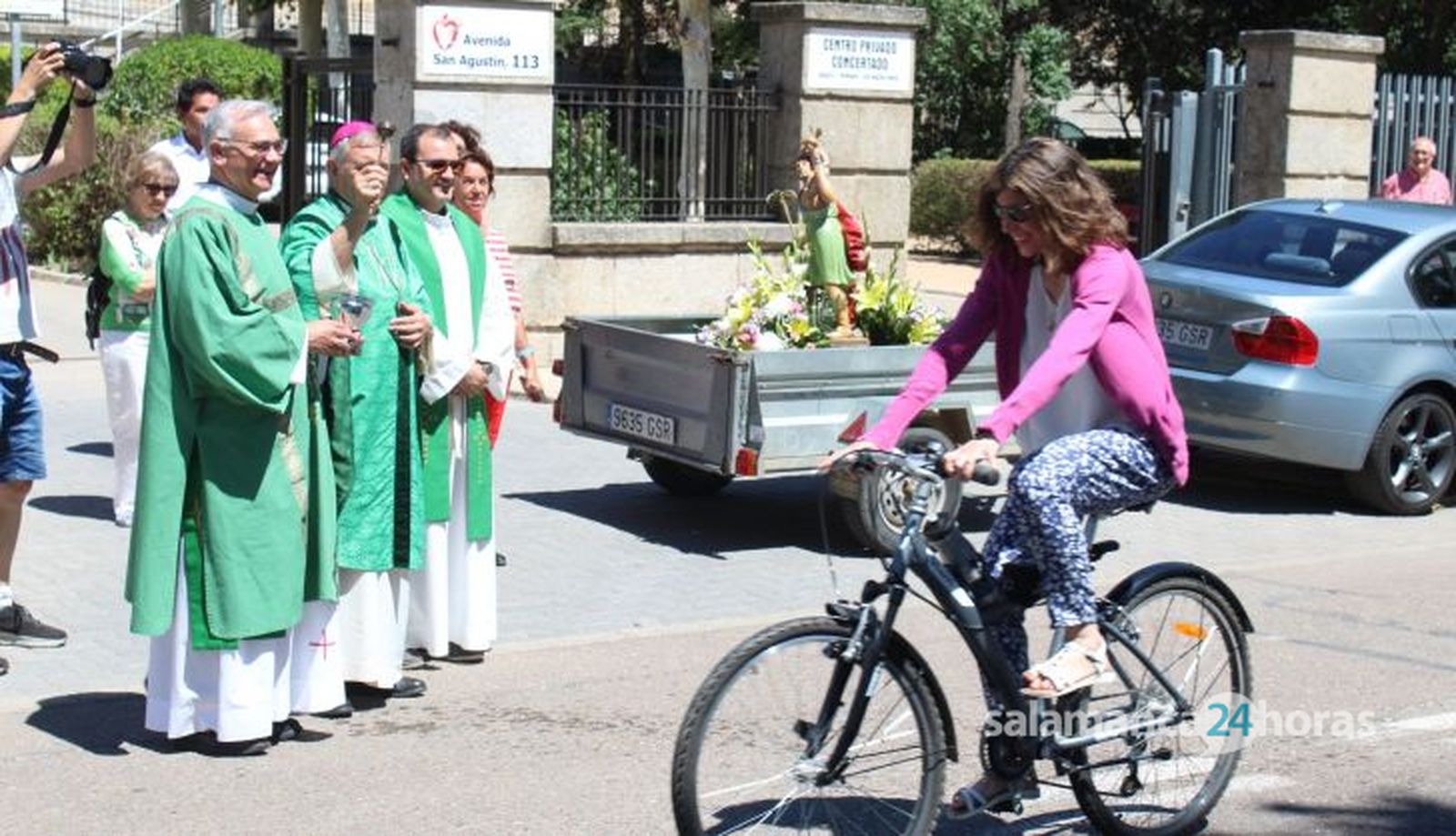  Los conductores salmantinos son bendecidos por San Cristóbal un año más. Fotos Carlos H.G
