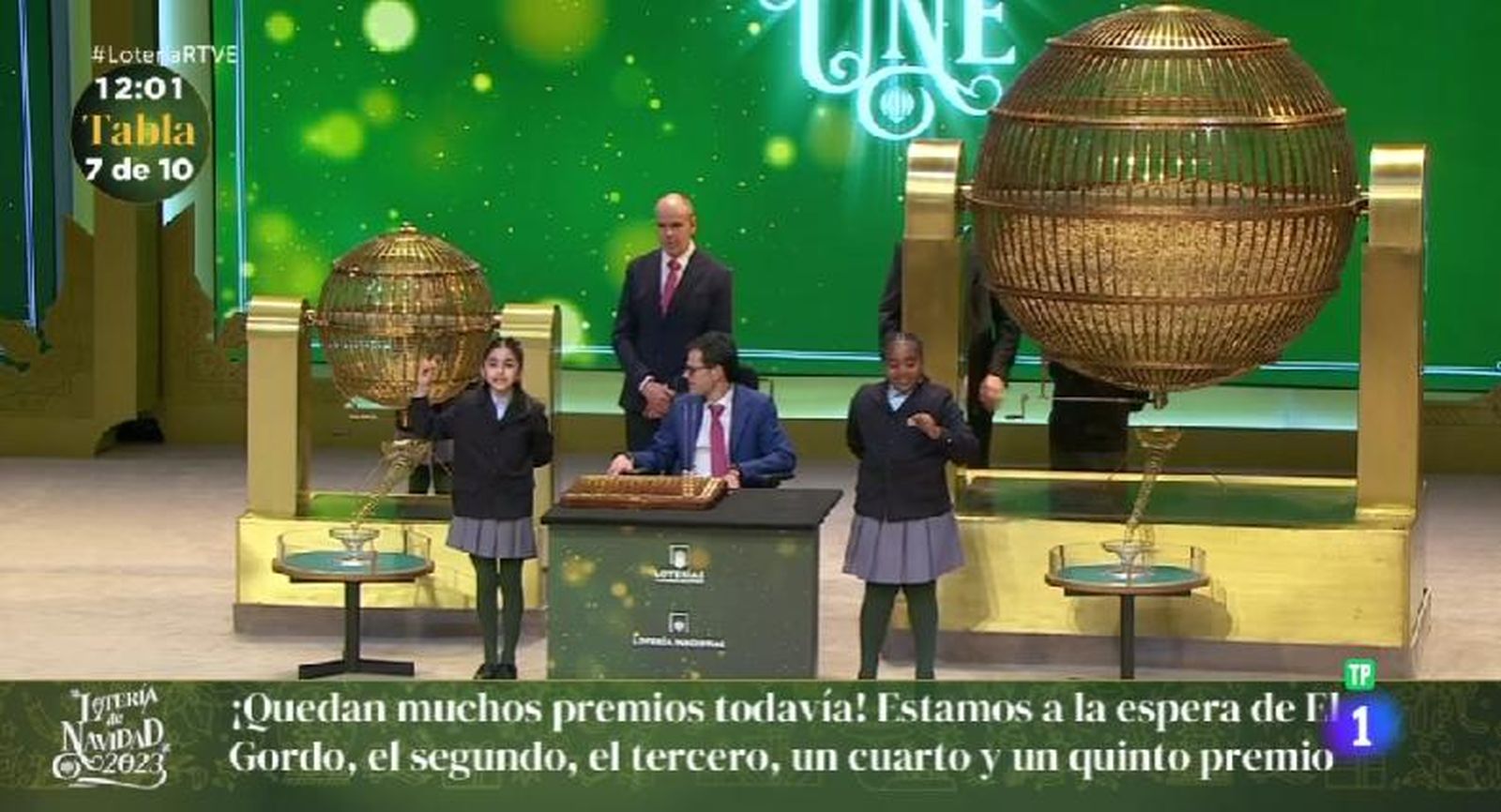 premios en la séptima tabla