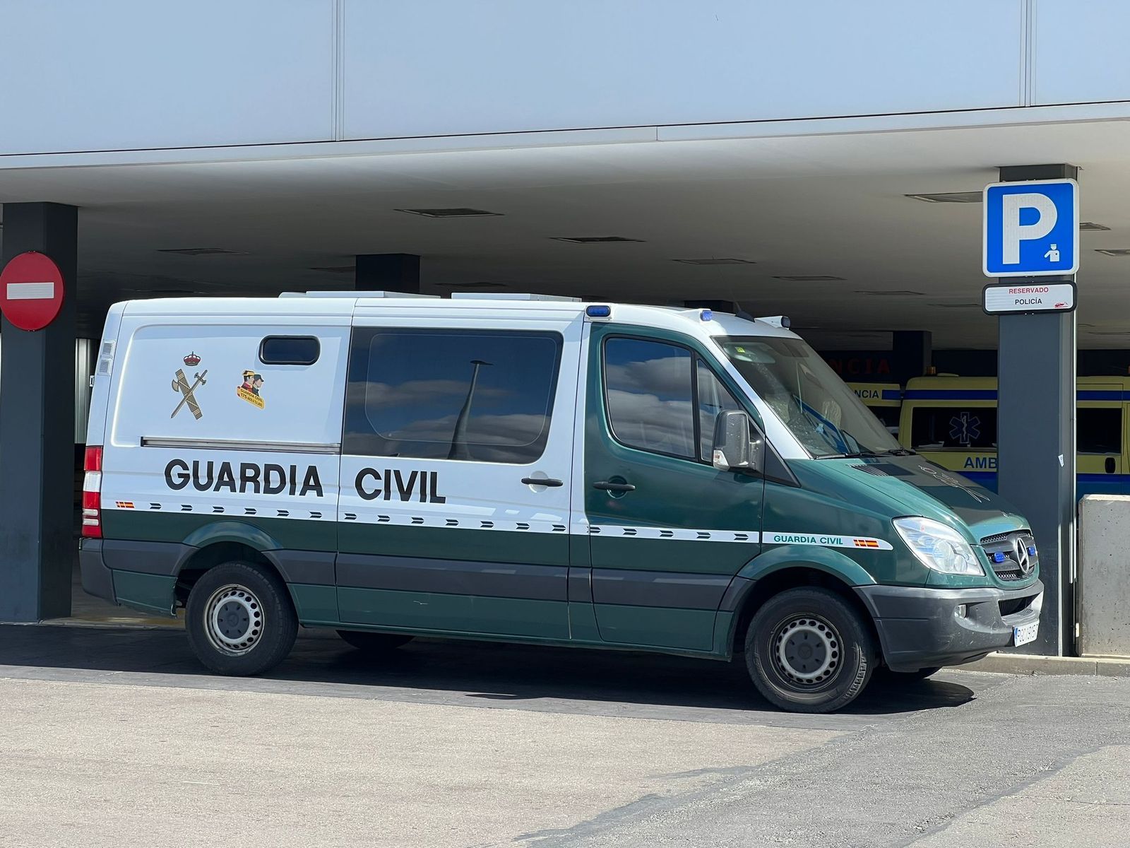 Guardia Civil en el Hospital de Salamanca