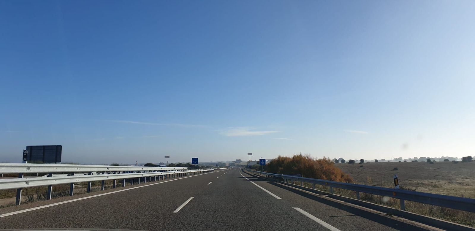 Autovía a la altura de Robliza de Cojos (Salamanca)