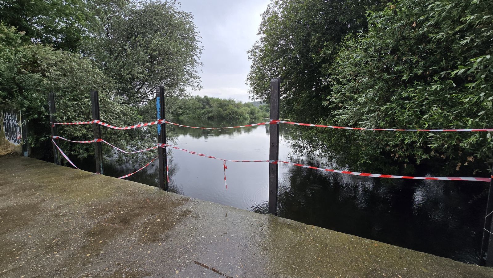 Lugar donde se localizó el cuerpo sin vida del menor desaparecido en Alba de Tormes el pasado domingo 22 de junio