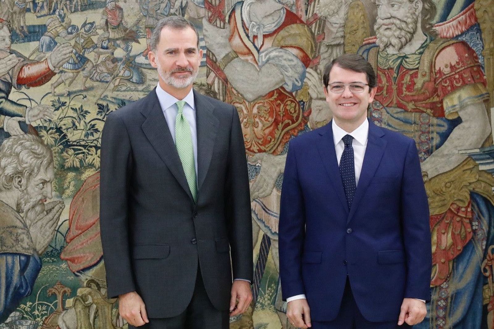Felipe VI y Mañueco 2