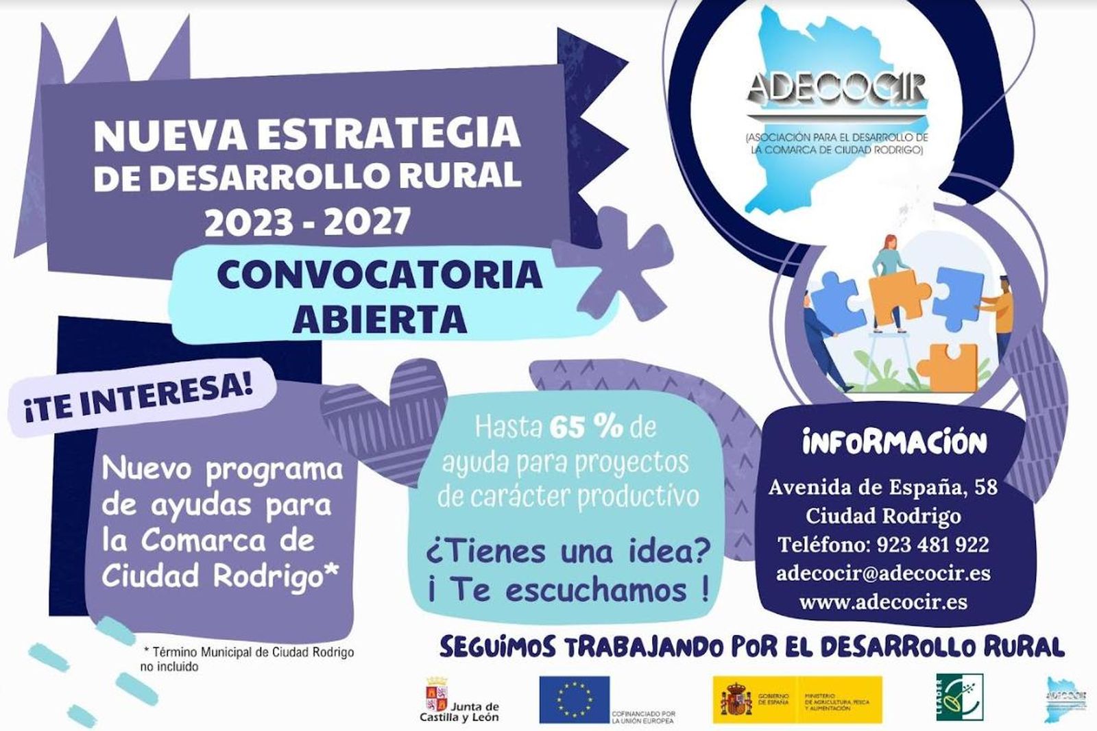 Nuevo programa de ayudas para el desarrollo rural en la comarca de Ciudad Rodrigo. Foto ADECOCIR