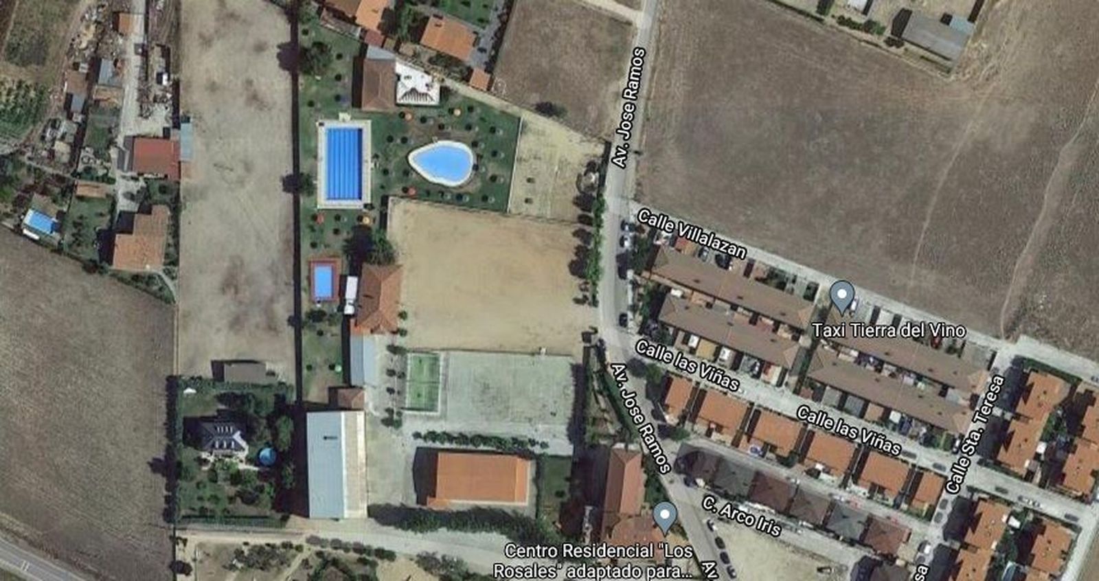 Imagen aérea de la zona