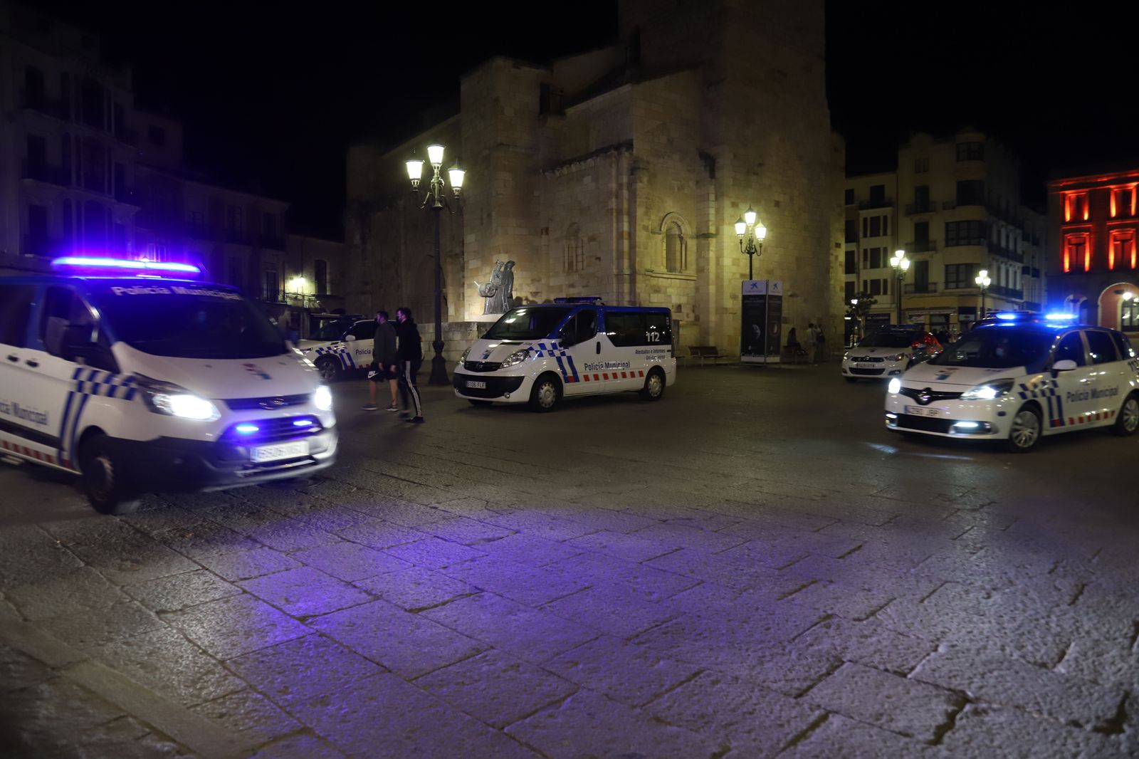 Policía Local en la Plaza Mayor