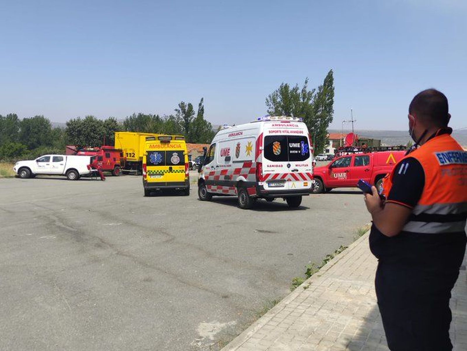 Evacuación de los vecinos