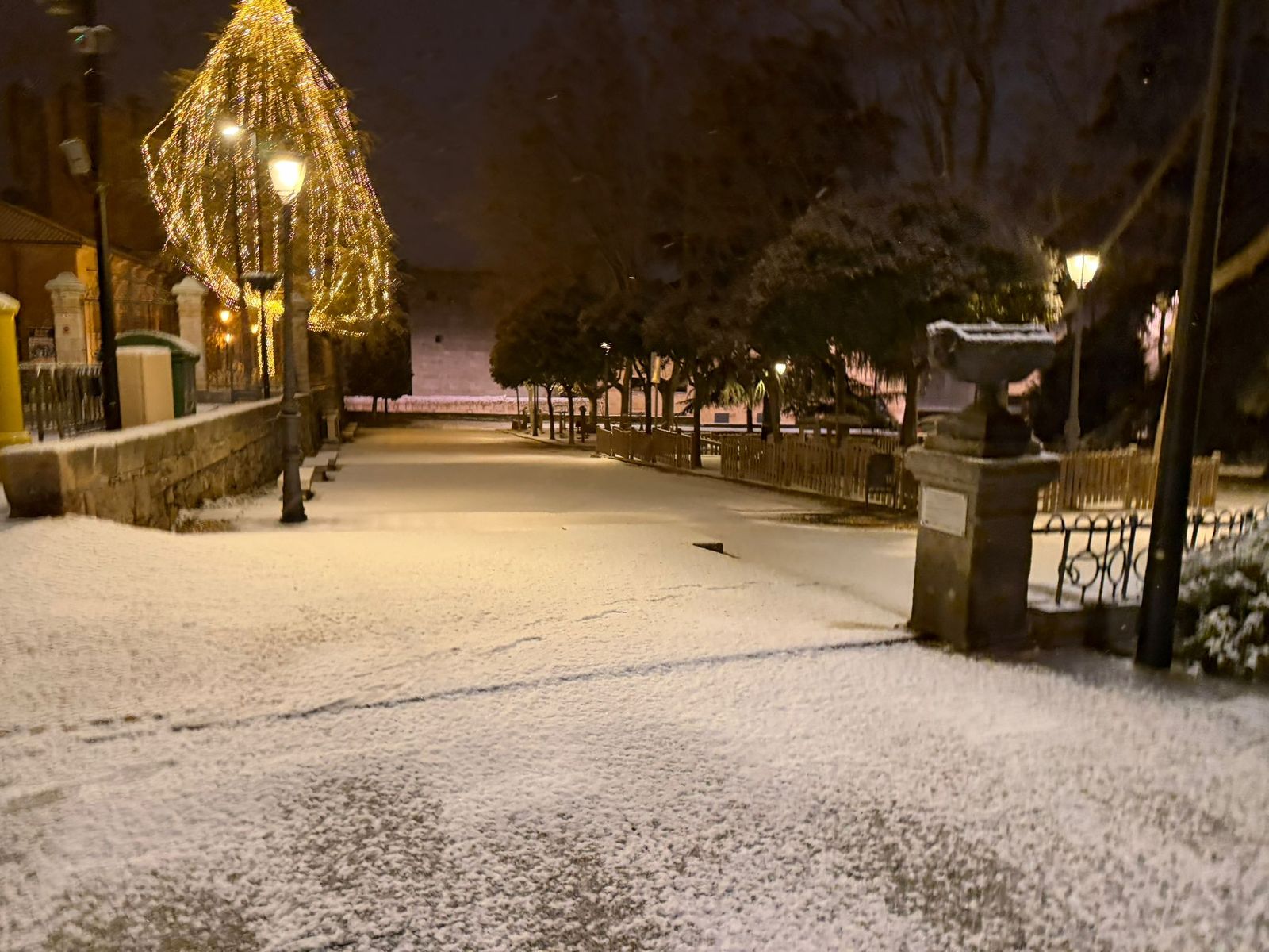 Nieve en Salamanca capital