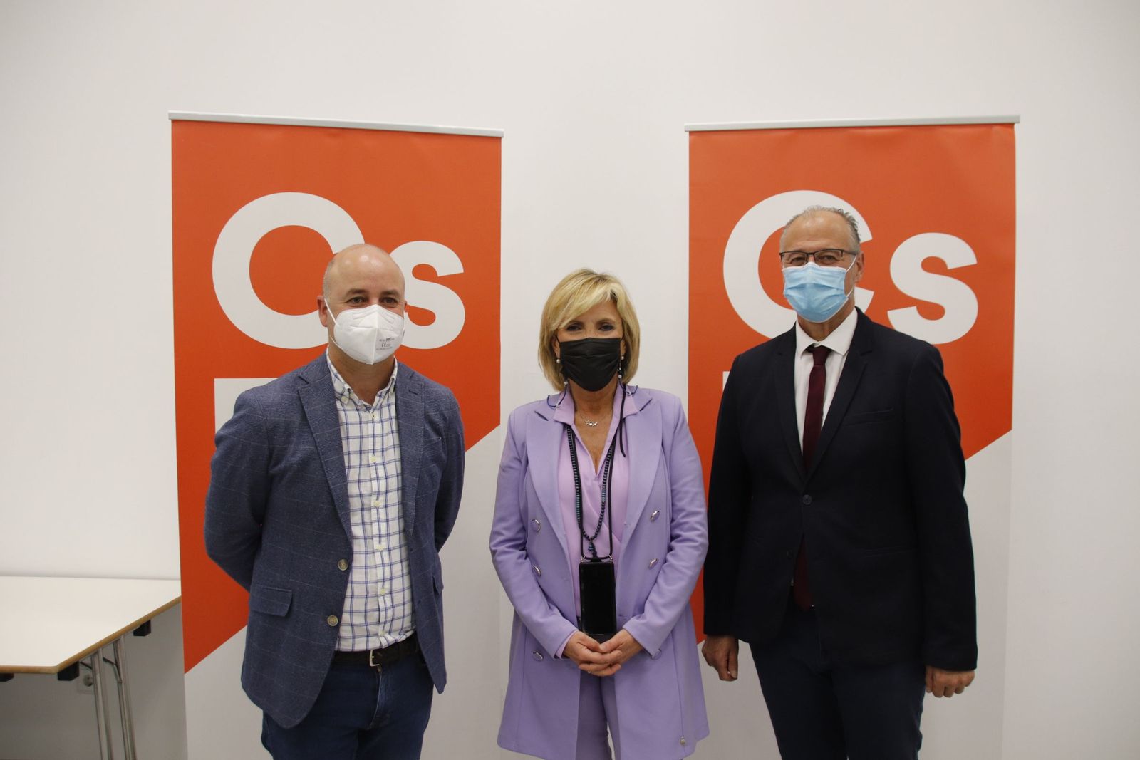 Verónica Casado, Luis Fuentes y David Castaño