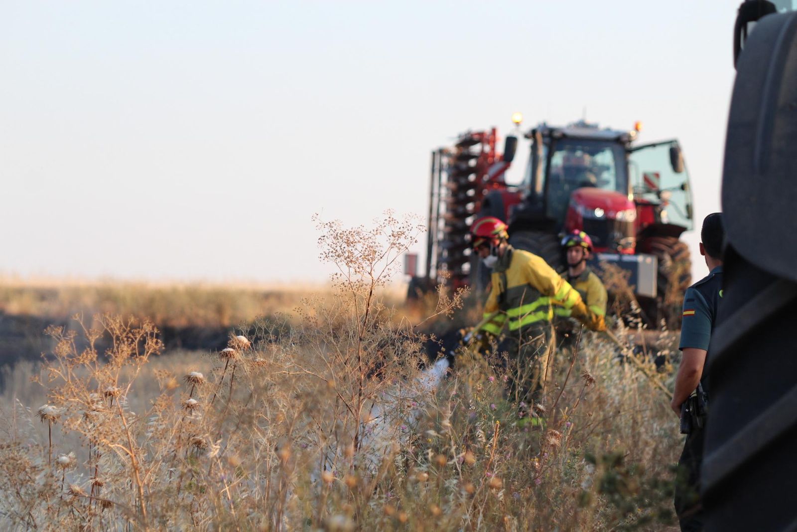 Incendio junto al polígono de los Villares, 13 de julio de 2025