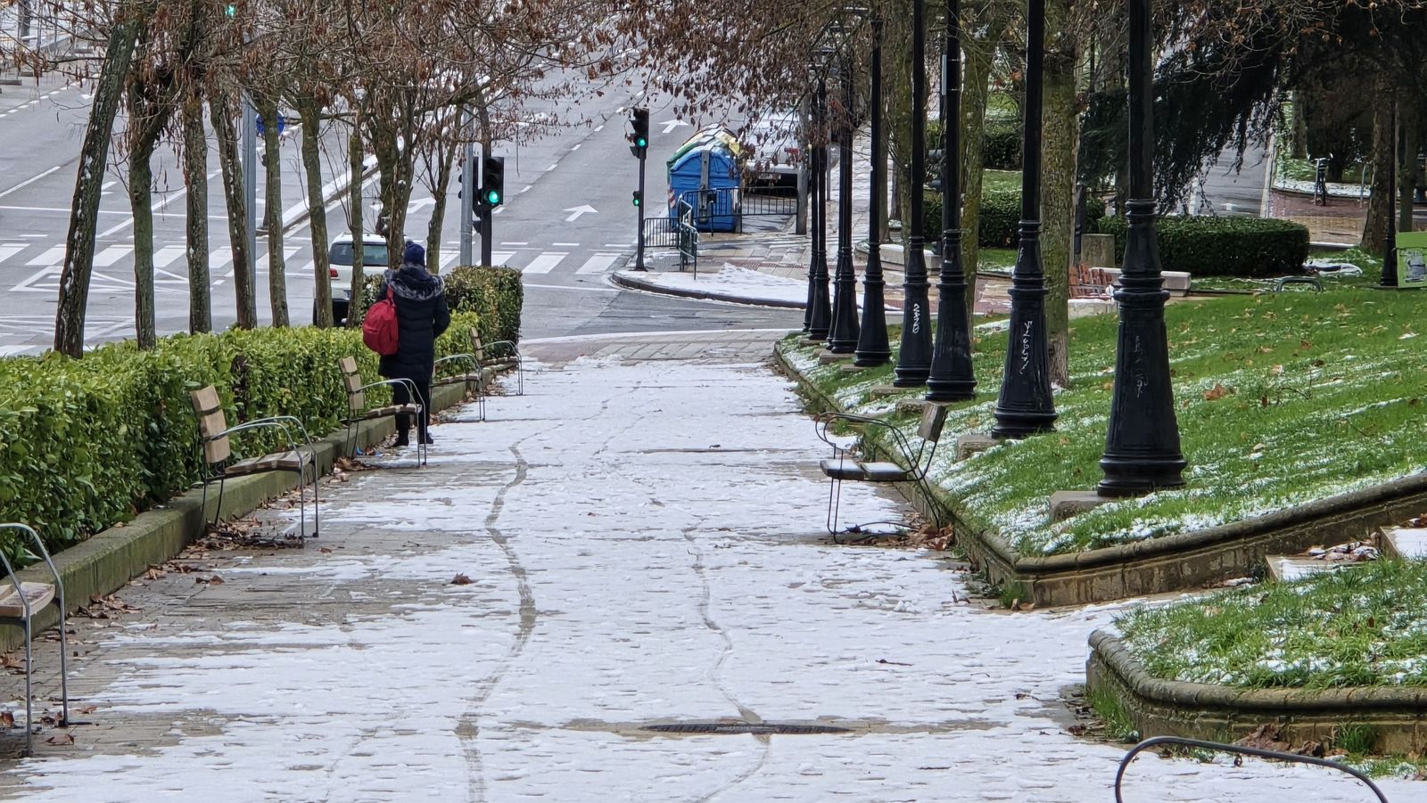 Nieve en Salamanca capital