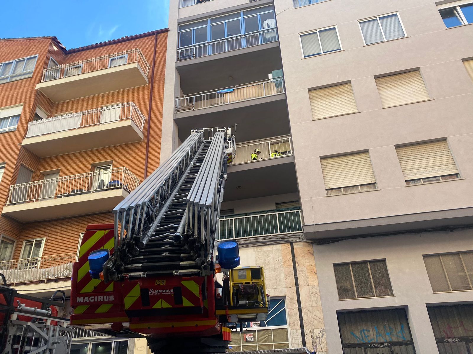 Imagen del despliegue en la zona