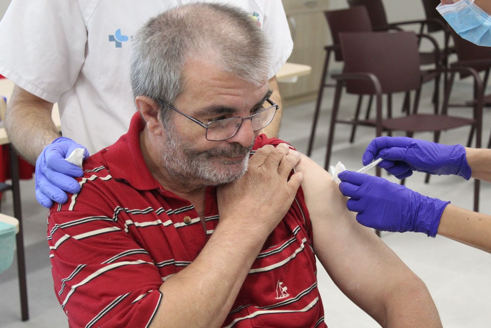 Vacunación de GRIPE y COVID en la residencia San Juan de Sahagún