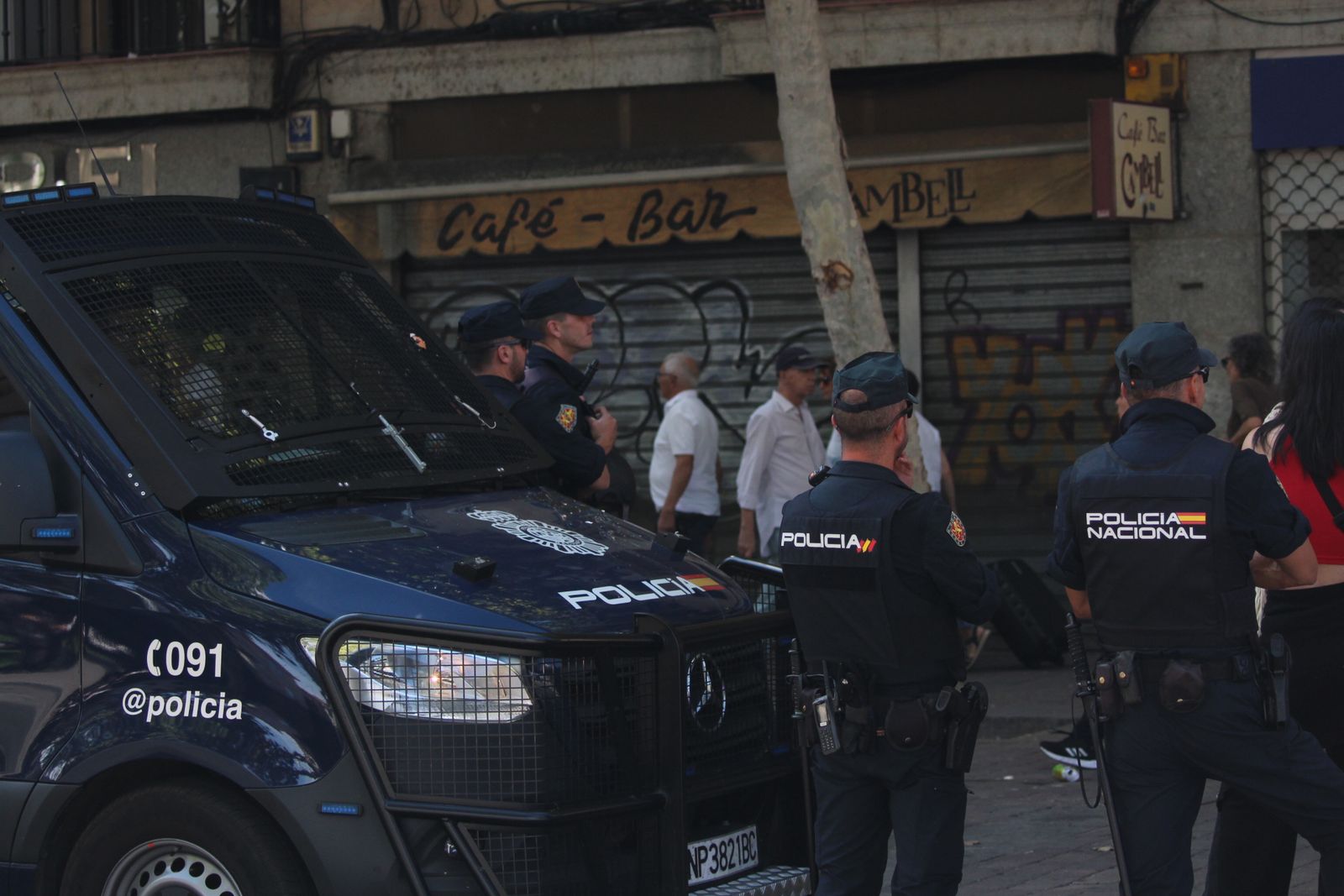 Protestas por Palestina al paso de la Vuelta Ciclista a España por Salamanca