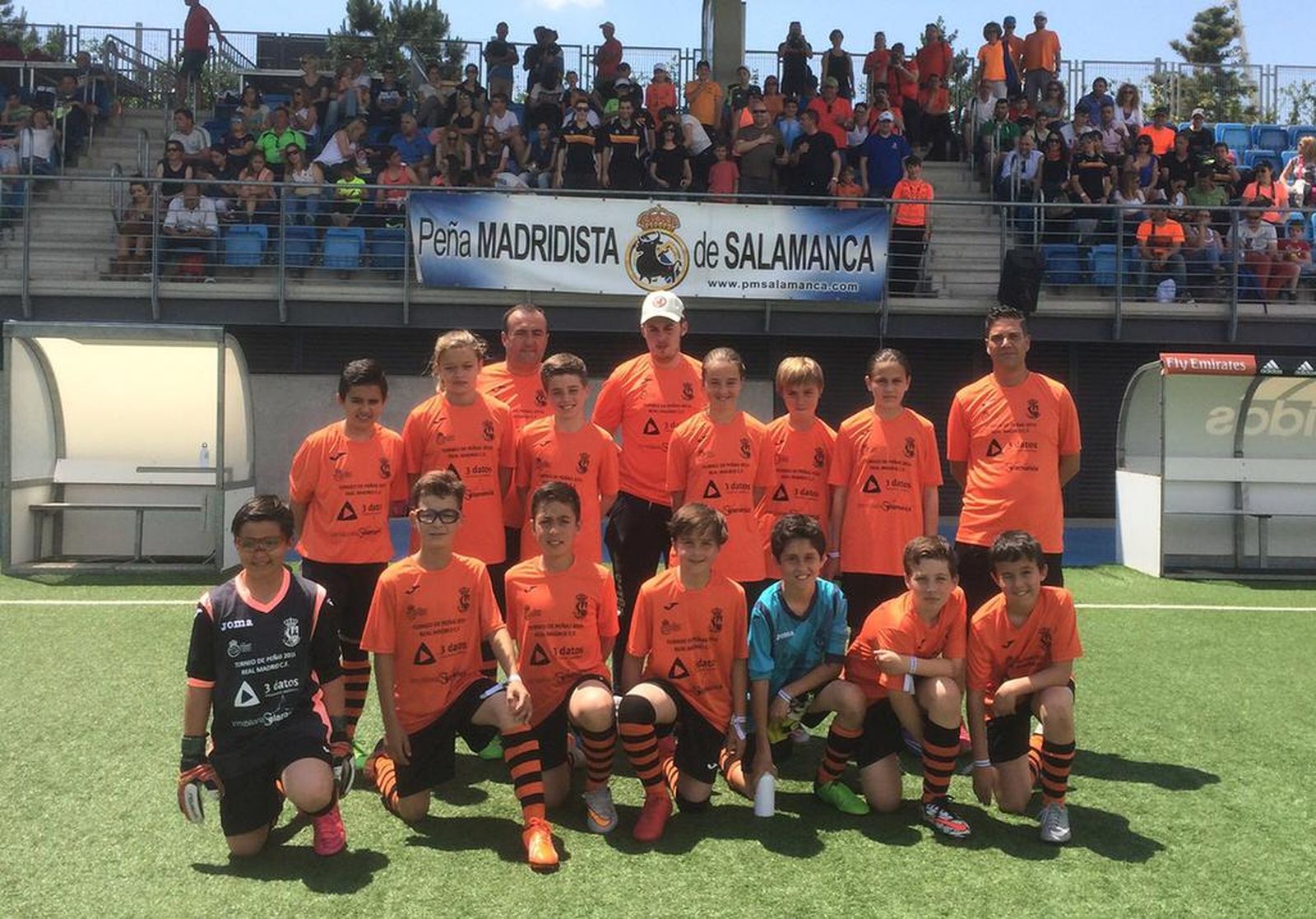 La Peña Infantil Madridista de Salamanca juega un torneo en Valdebebas