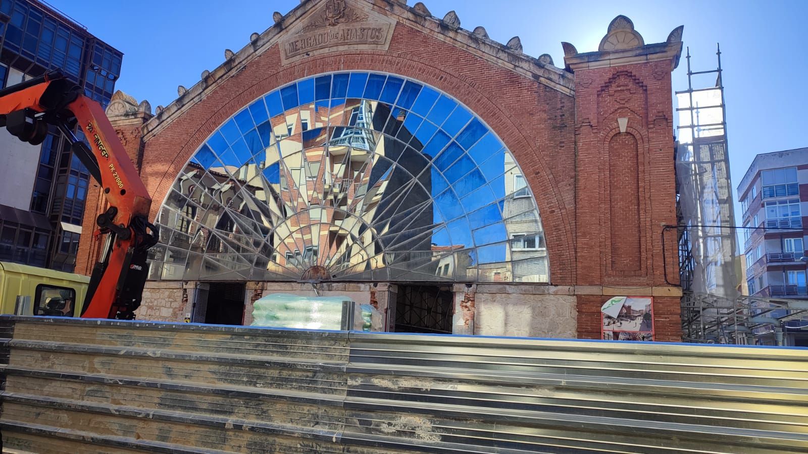 Imagen de las obras en el Mercado de Abastos