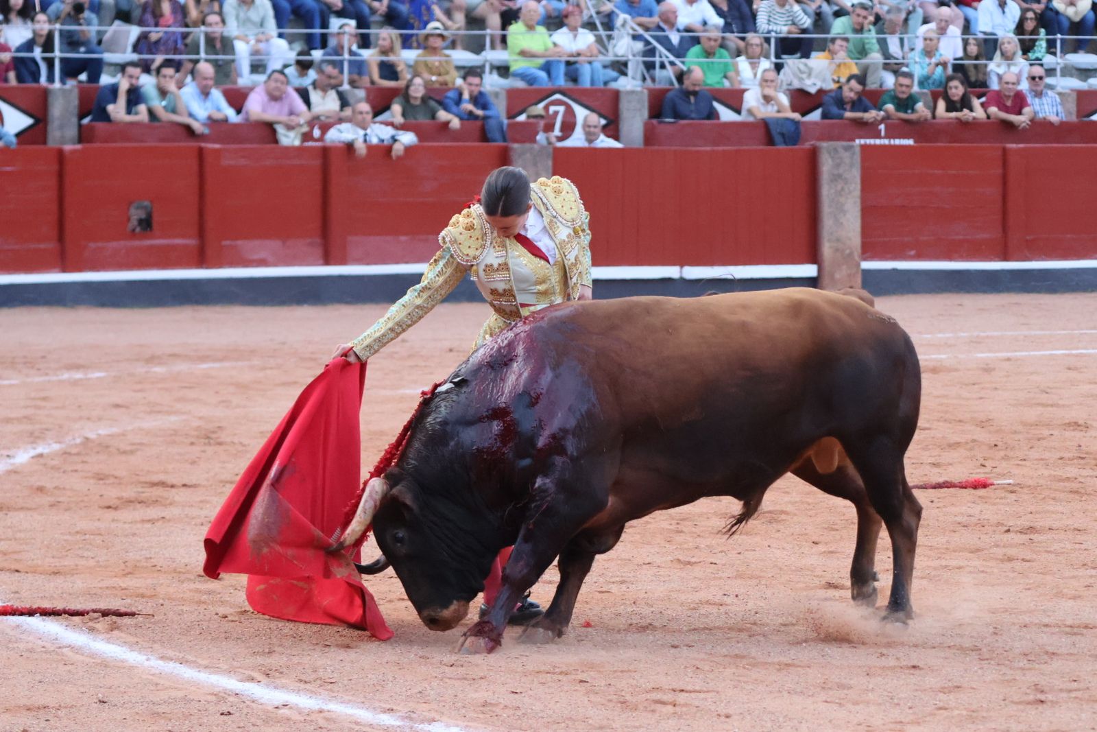 La Glorieta revive el aroma de la feria taurina con el primer festejo: Lea Vicens, Raquel Martín y Olga Casado