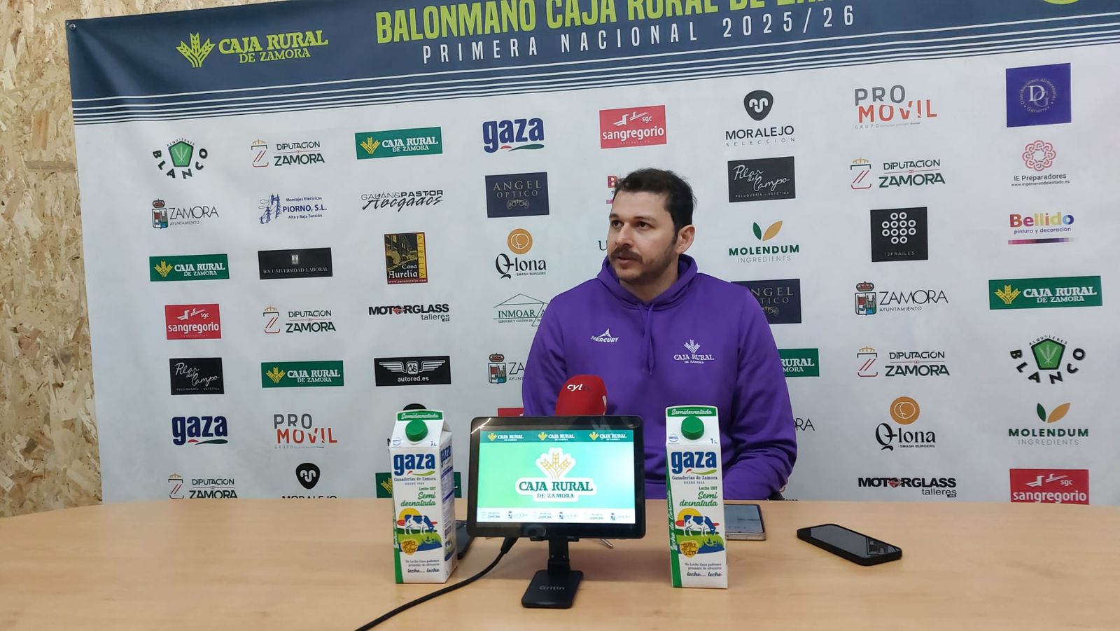 Lucas Santana, en rueda de prensa