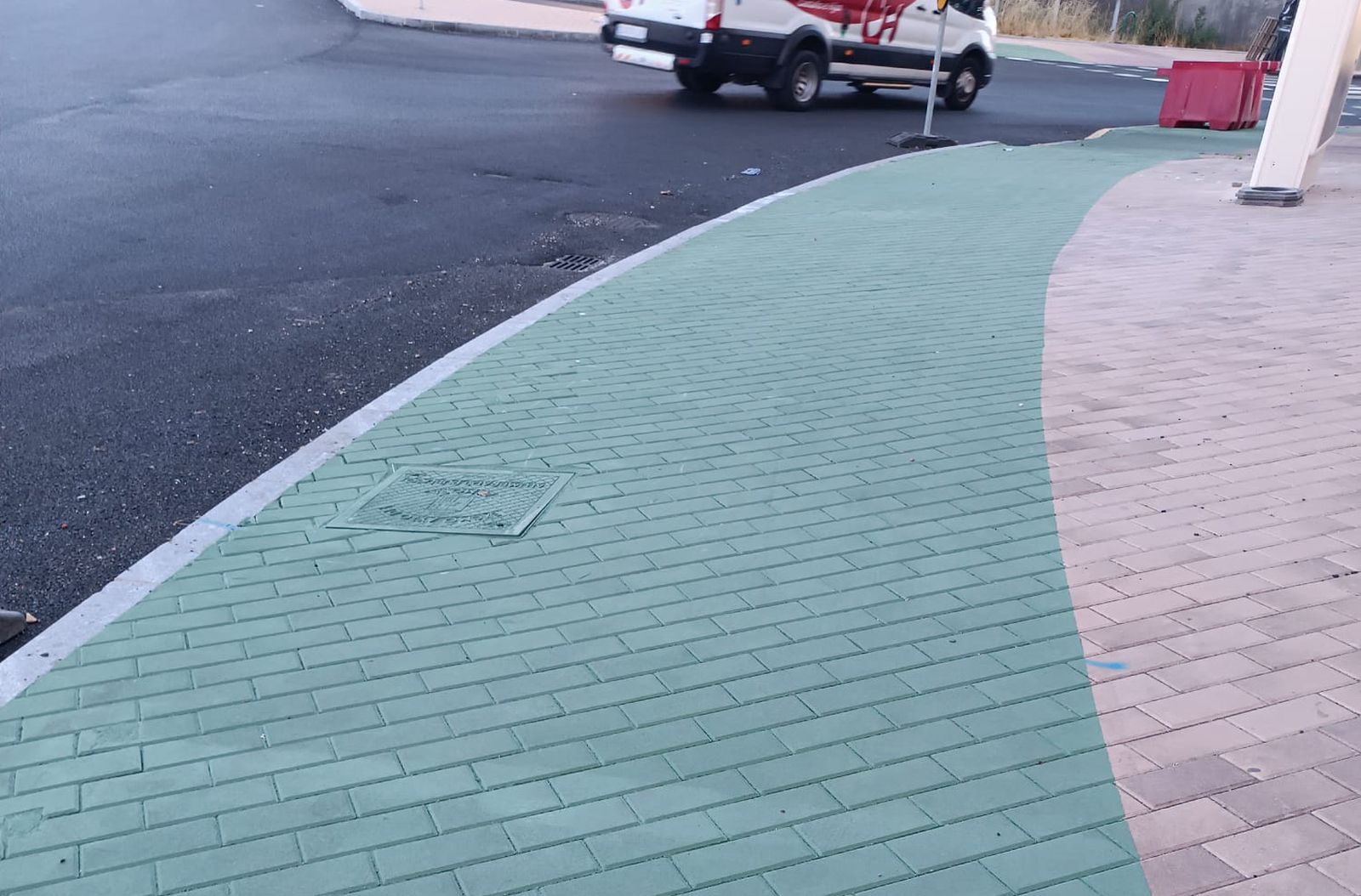 Carril bici en Cardenal Cisneros. Zamora Sí
