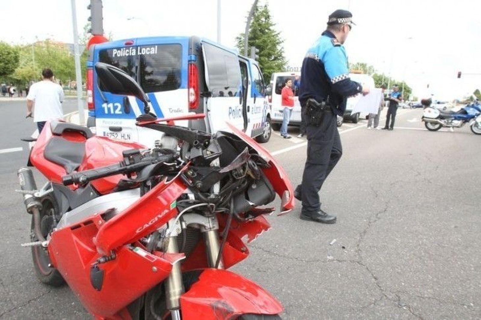 Herido un motorista en un accidente en la avenida Raimundo de Borgoña