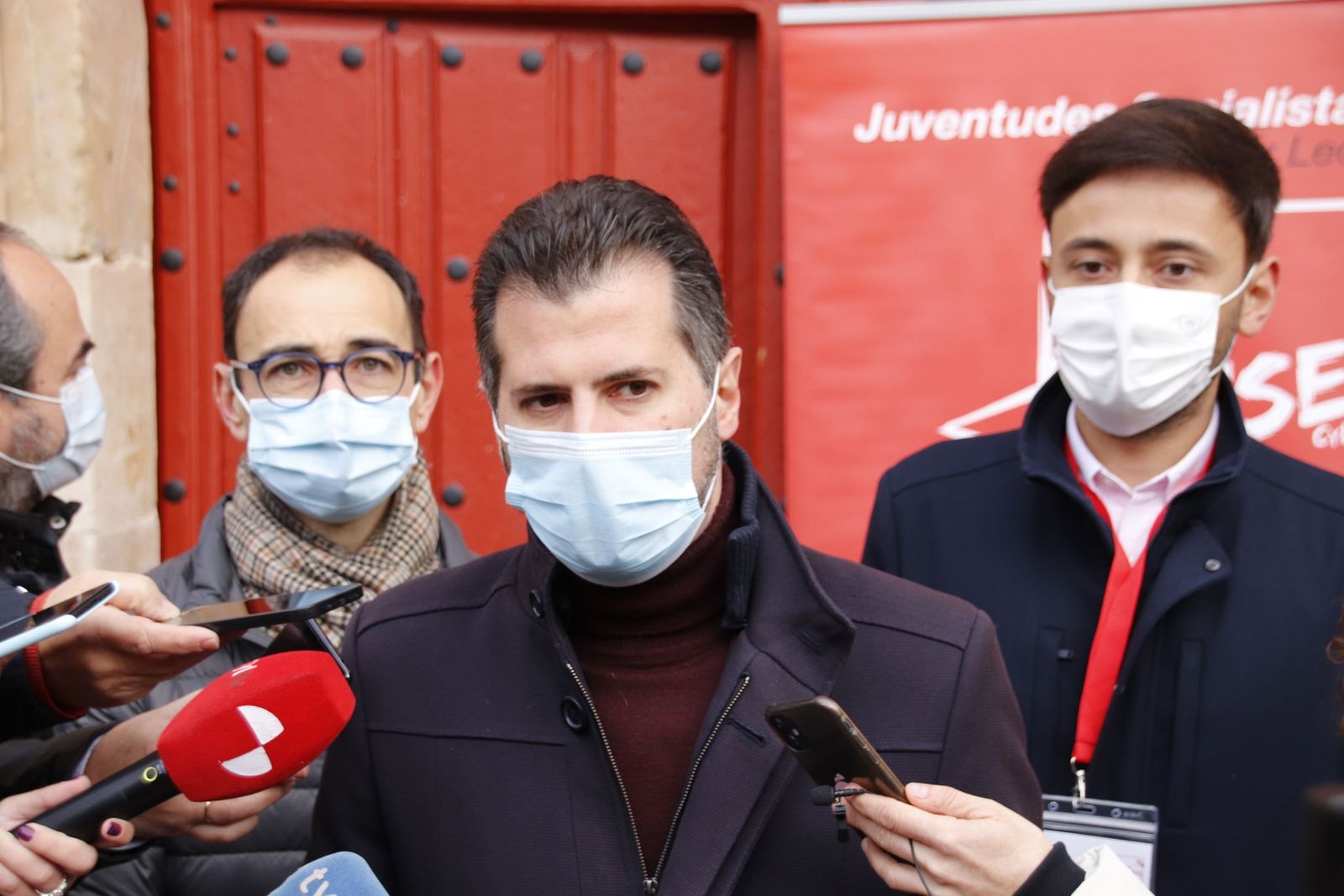 Luis Tudanca, inaugura el XIV Congreso de Juventudes Socialistas de Castilla y León junto al secretario general el JJSSCyL, Fran Díaz