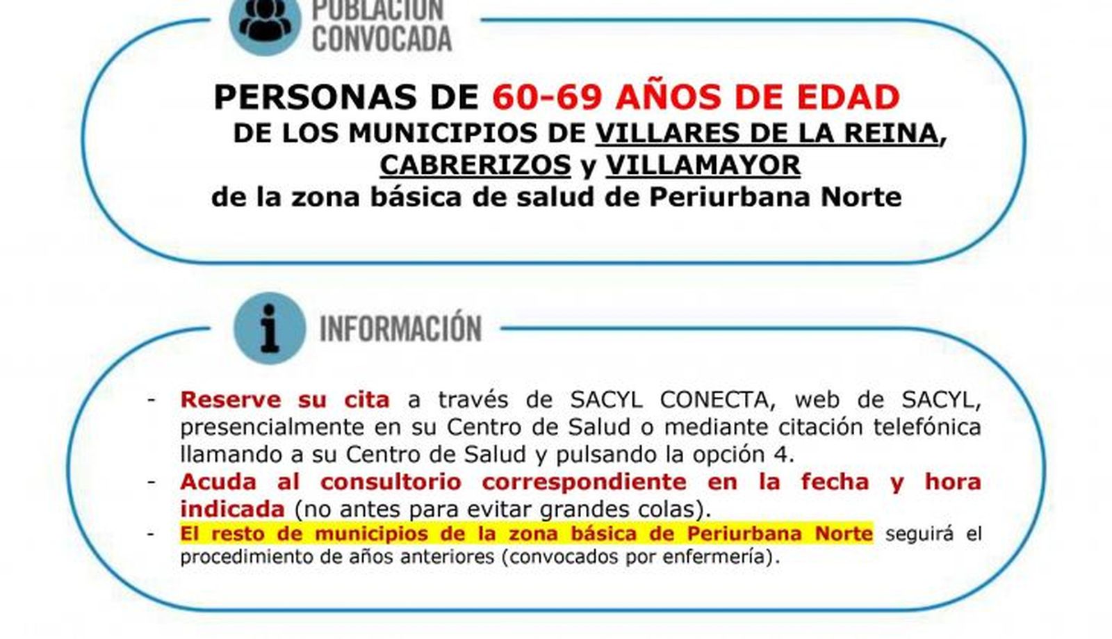 AUTOCITA GRIPE 60 69 Años VILLARES VILLAMAYOR CABRERIZOS 22 NOVIEMBRE