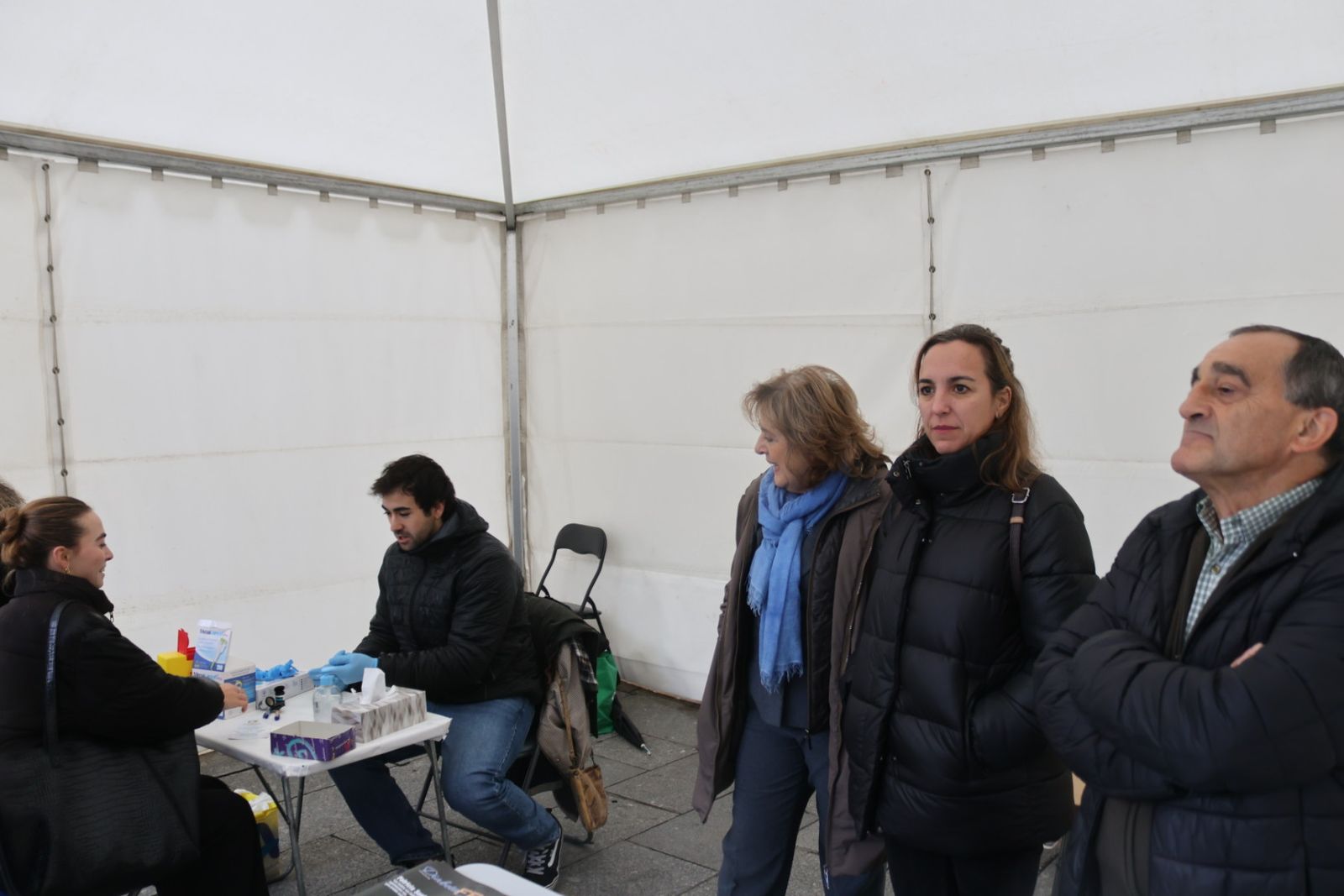 Carpa informativa pruebas de Glucemia en Los Bandos