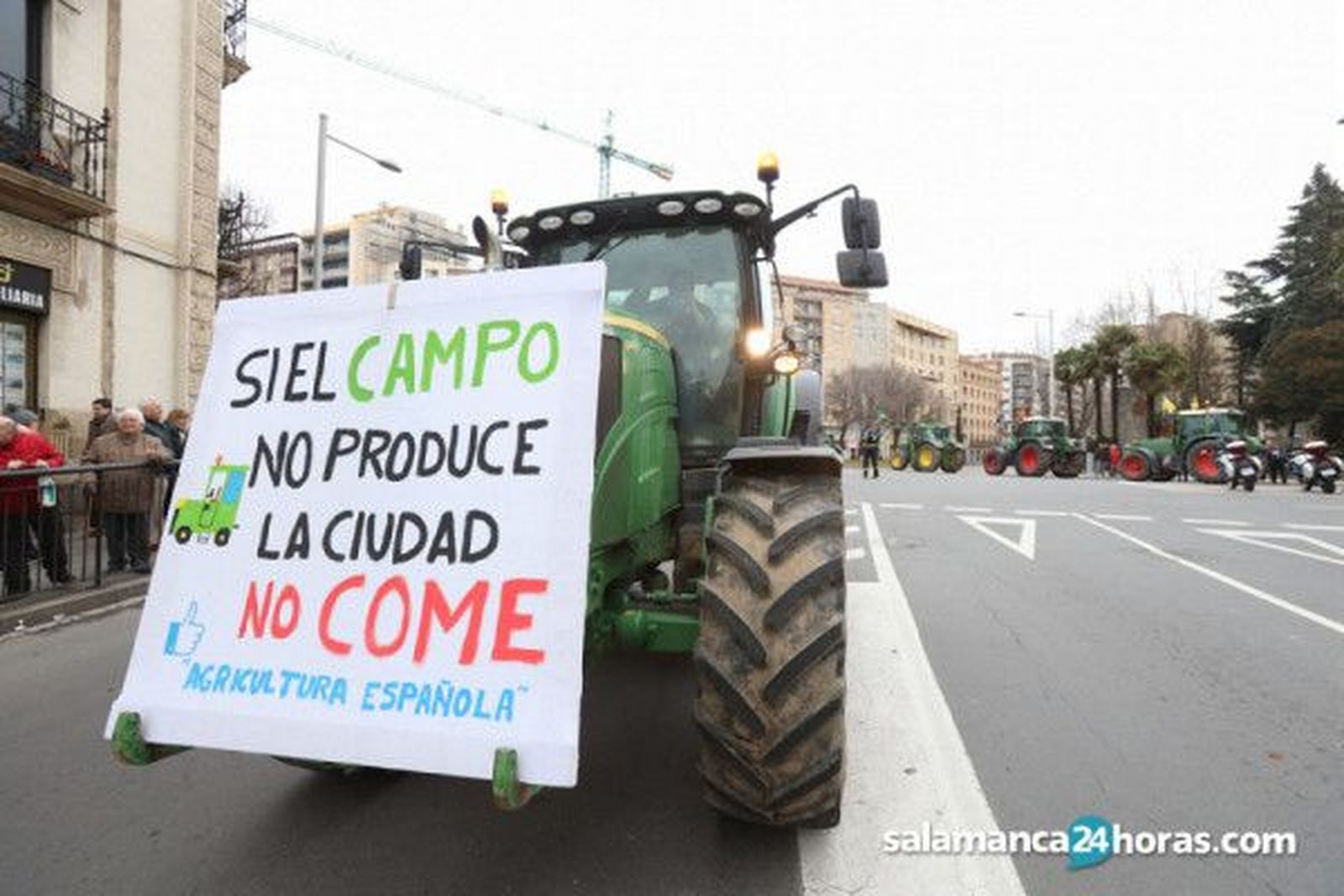 Tractorada en marzo, en Salamanca