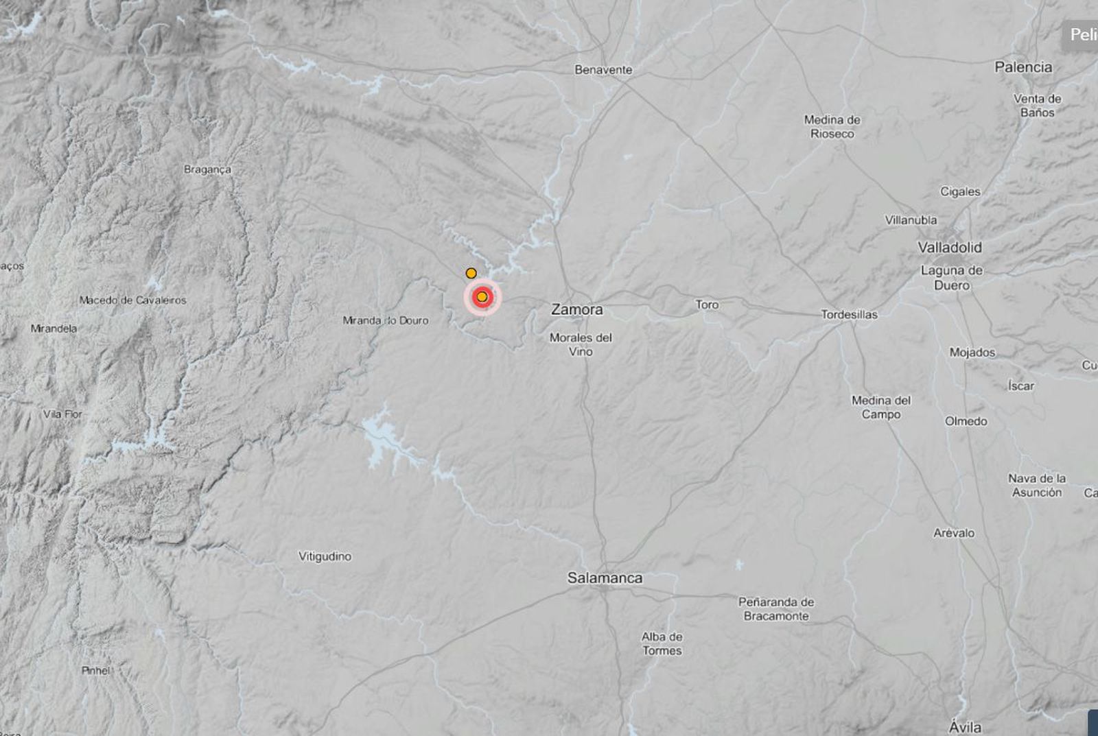 Segundo terremoto en Zamora en cuestión de minutos