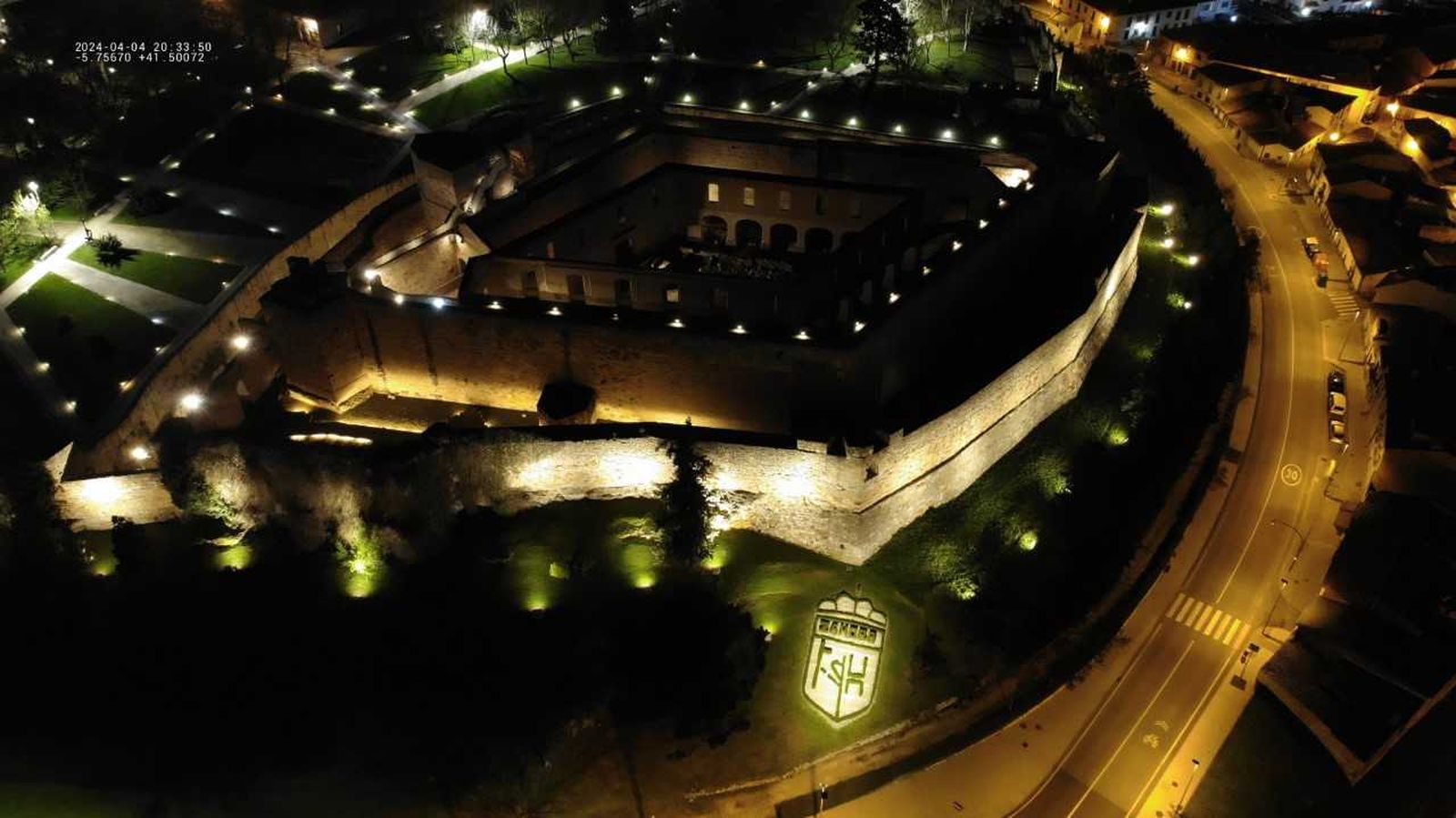 Iluminación de la muralla de Zamora.