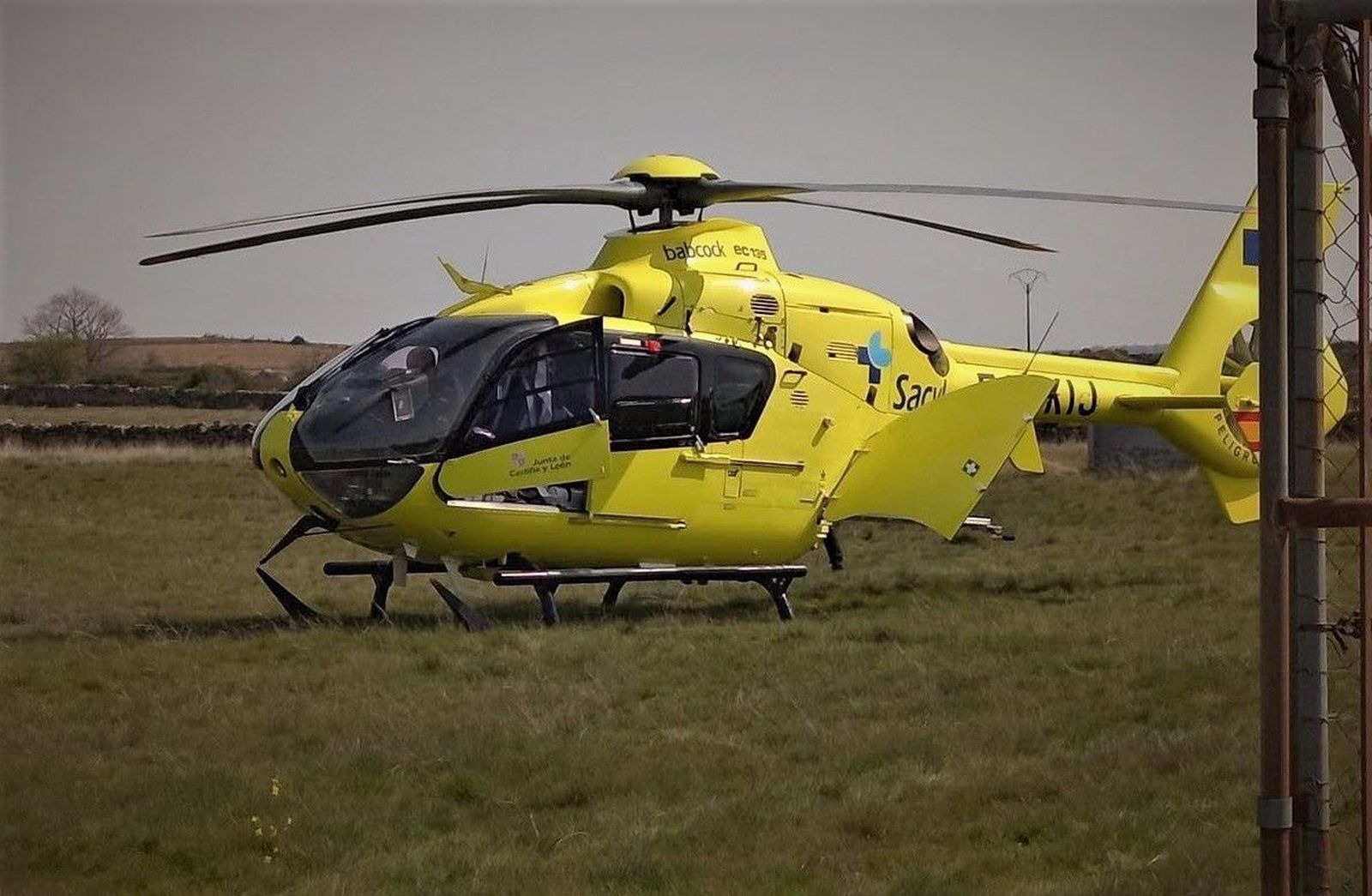 El helicóptero de Sacyl