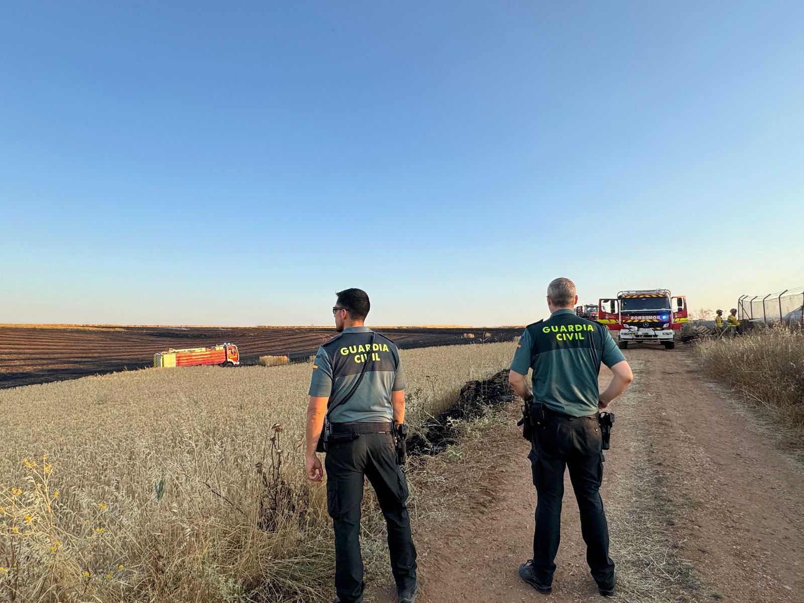 Incendio junto al polígono de los Villares, 13 de julio de 2025