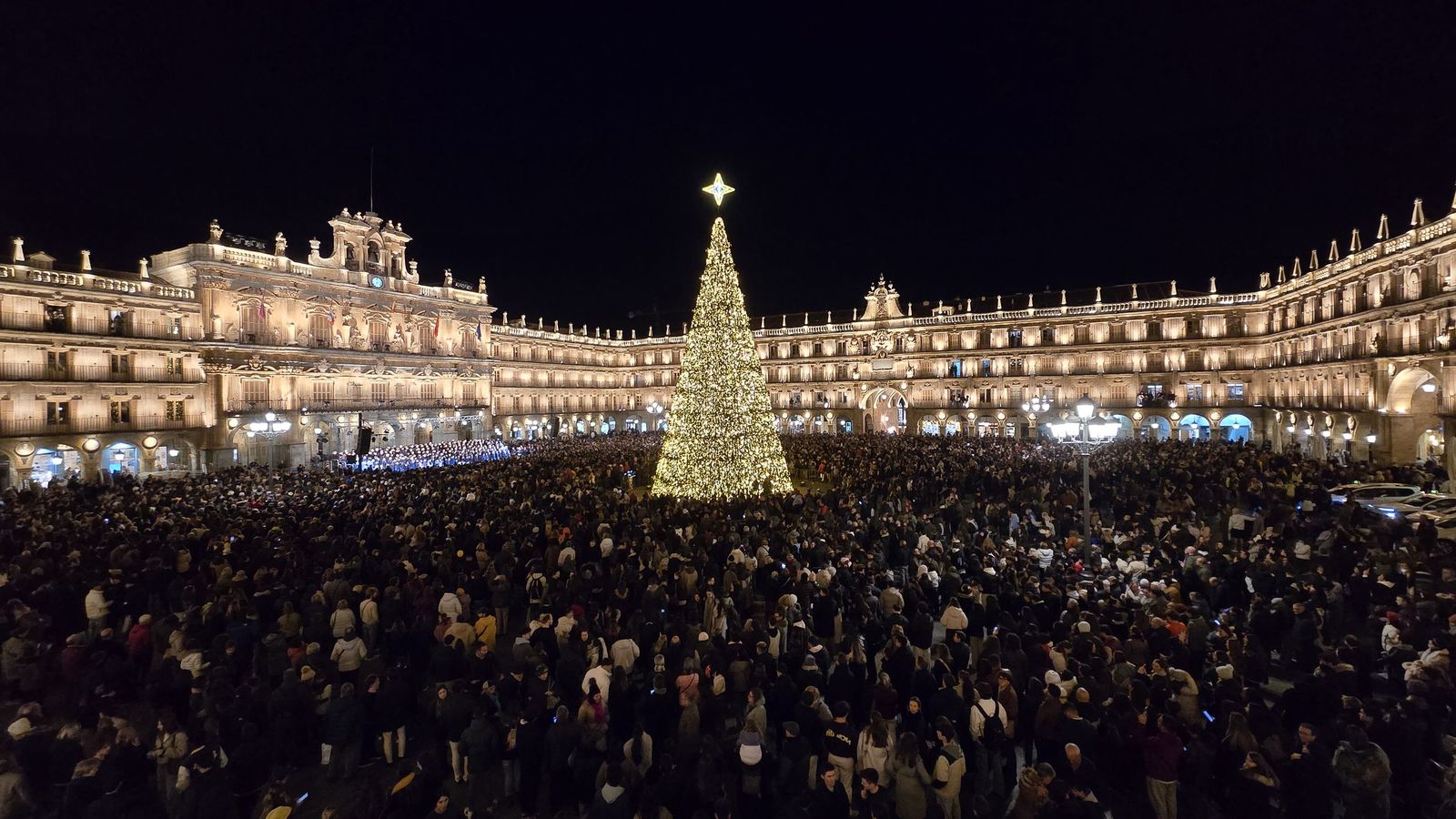 Encendido luces de Navidad en la Plaza Mayor