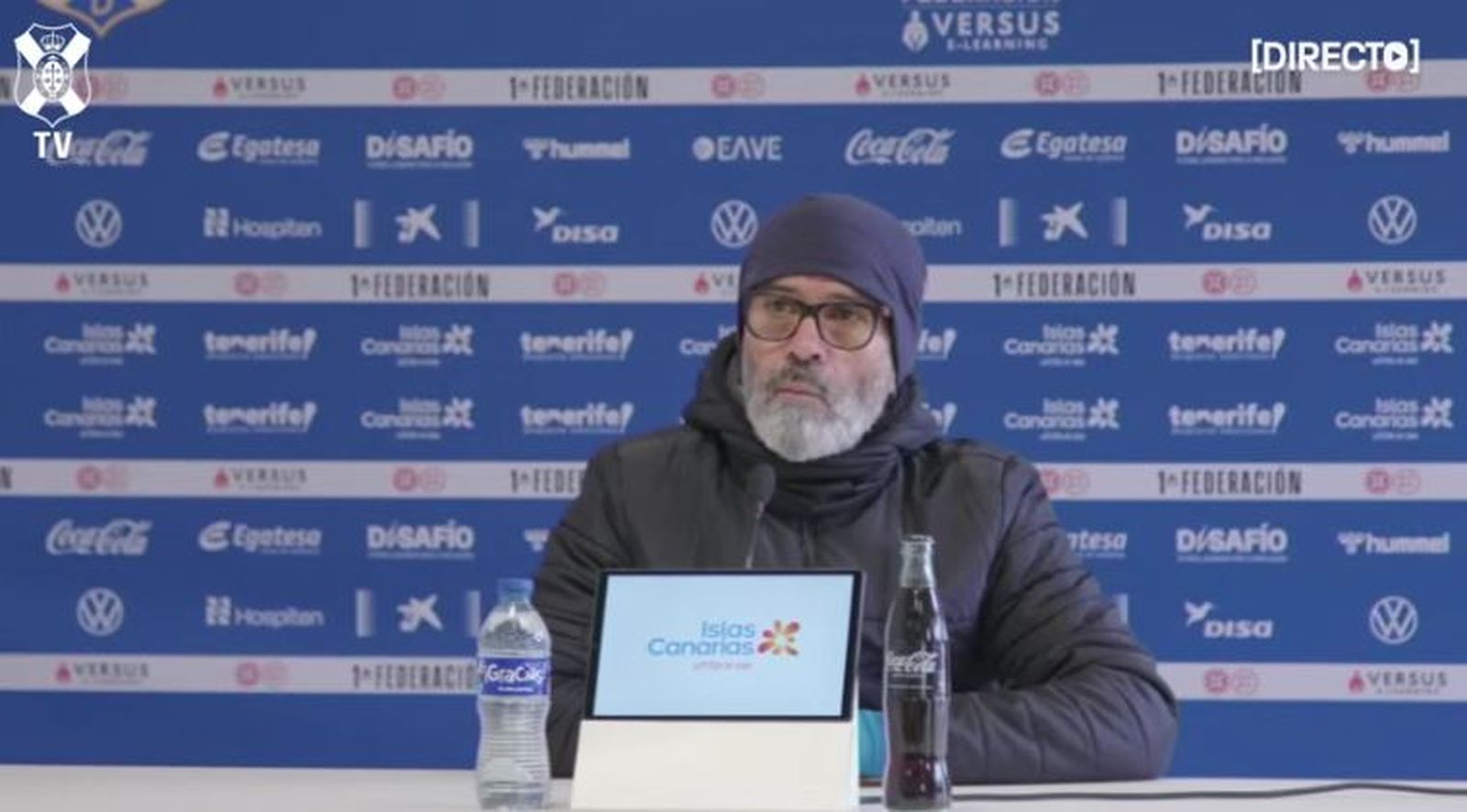 Álvaro Cervera, entrenador del CD Tenerife en la previa contra el Zamora CF