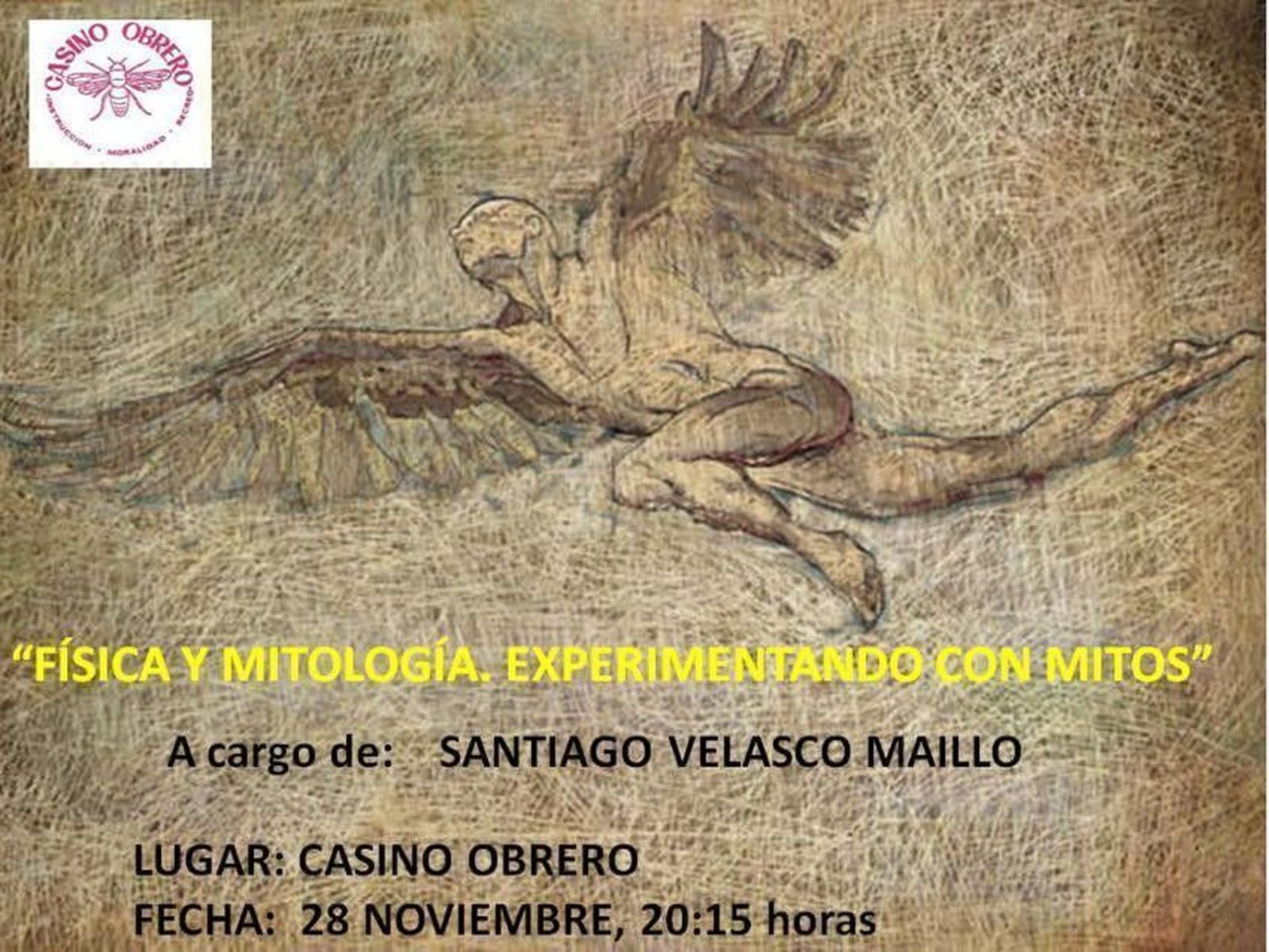 Santiago Velasco explora en la relación entre Física y Mitología