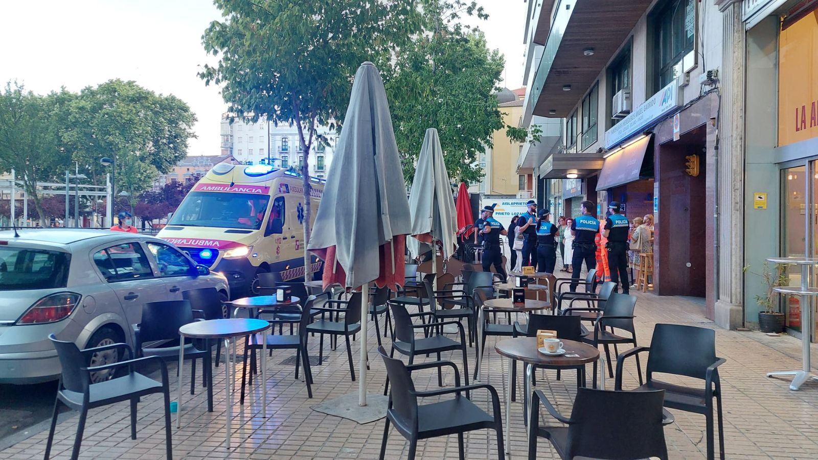 Despliegue de los servicios sanitarios por un incidente en el centro de Zamora