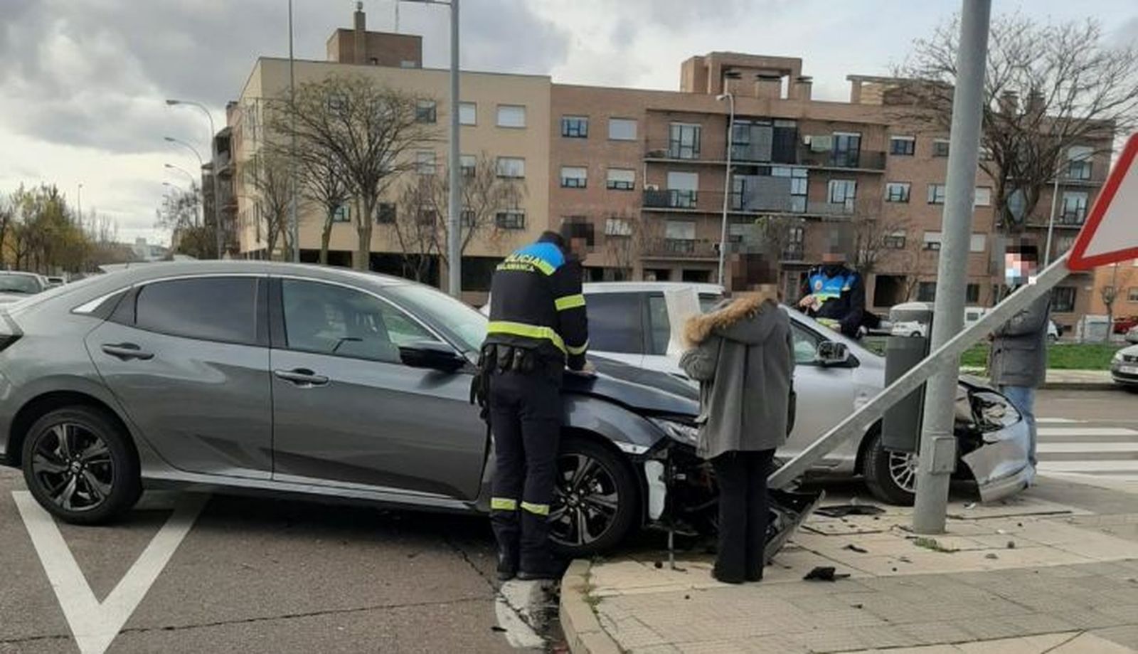 Accidente en la calle Ares y Sanz de Chamberí