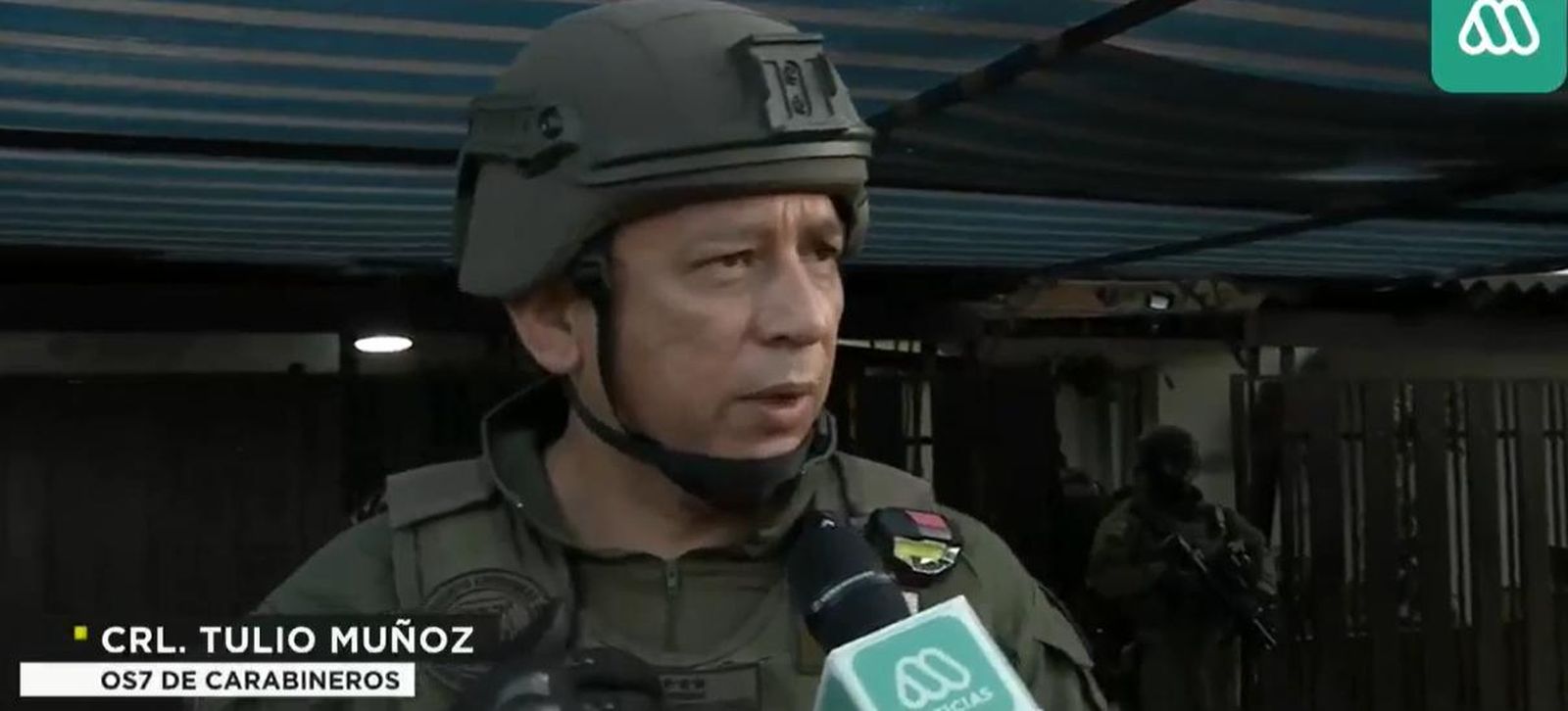 Tulio Muñoz, coronel de los Carabineros en una entrevista para la televisión chilena Mega