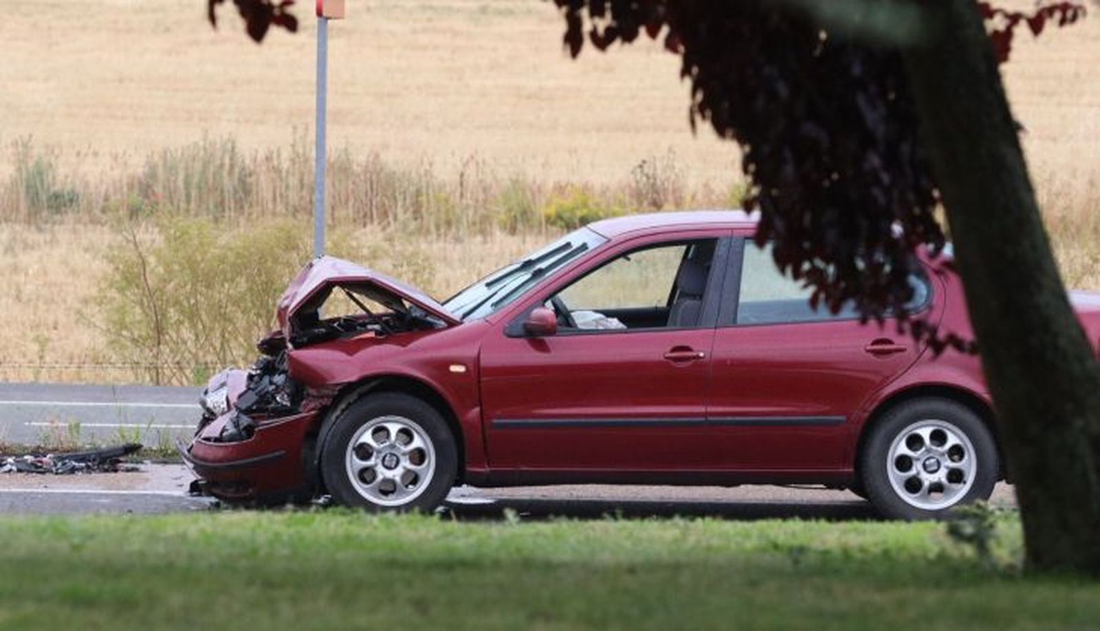 Accidente en la salida de Aldeatejada
