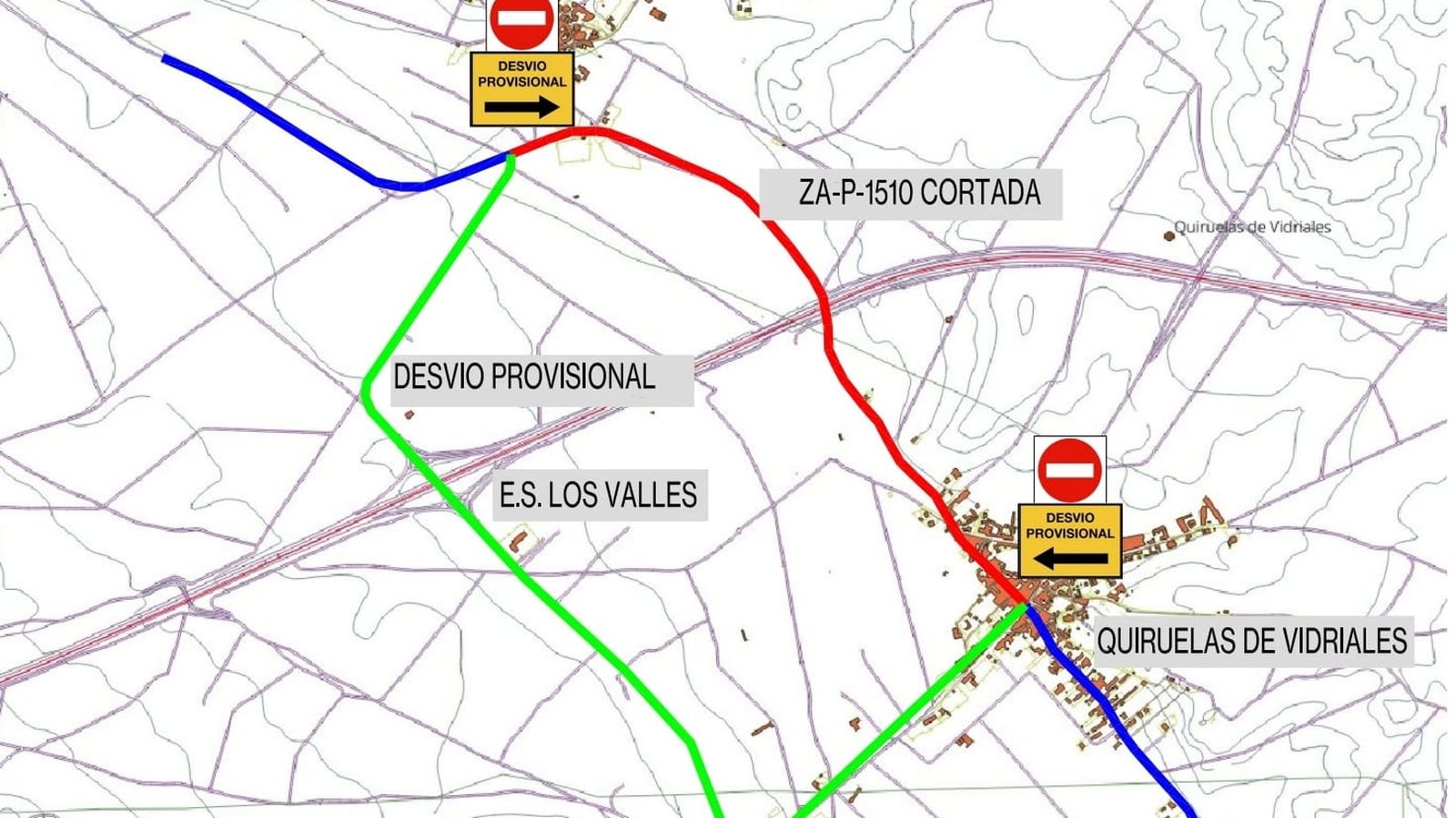 Trayecto alternativo habilitado