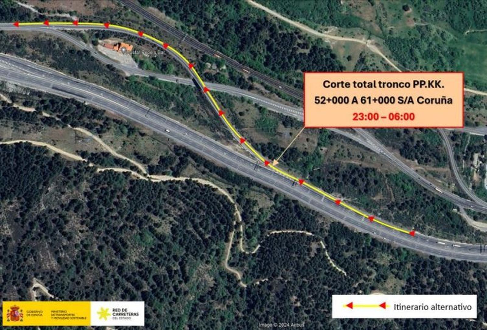 Afectaciones al tráfico en la AP-6 Afectaciones al tráfico en la AP-6