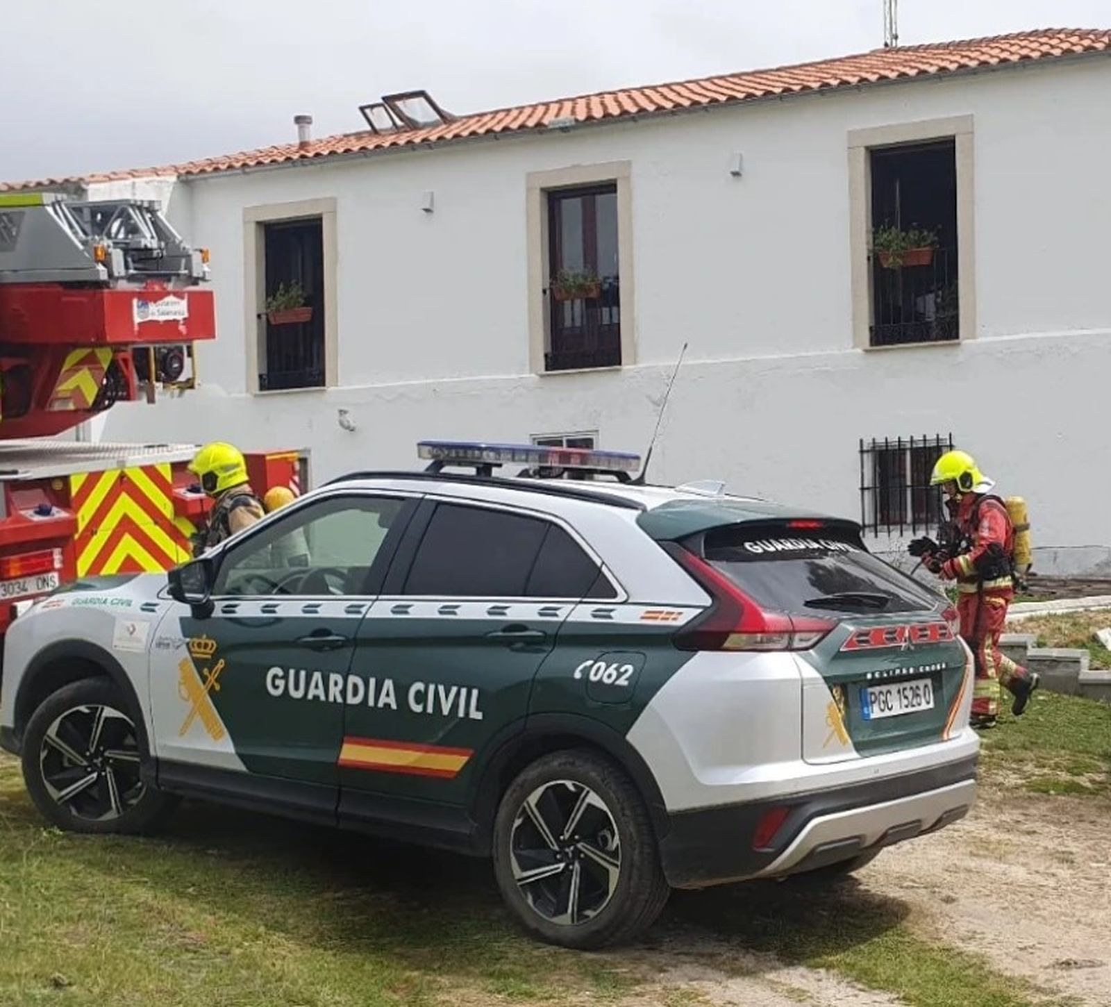 Un chimena, el origen del incendio de una vivivienda en el municipio de Anaya de Alba
