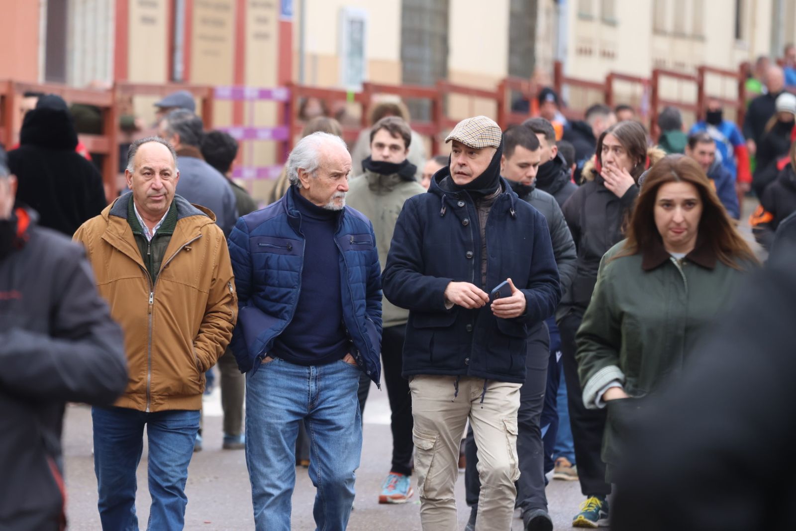 Ambiente en el encierro a caballo de Ciudad Rodrigo