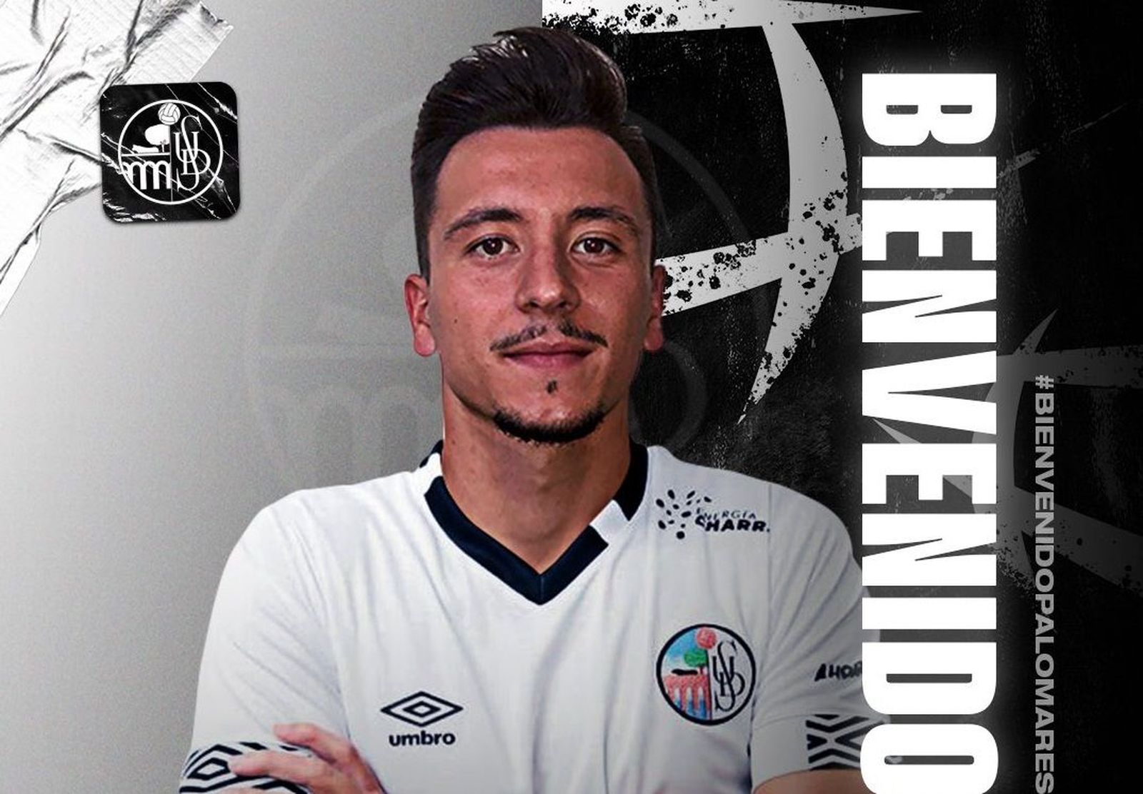 Foto de presentación de Dani Palomares con el Salamanca CF UDS