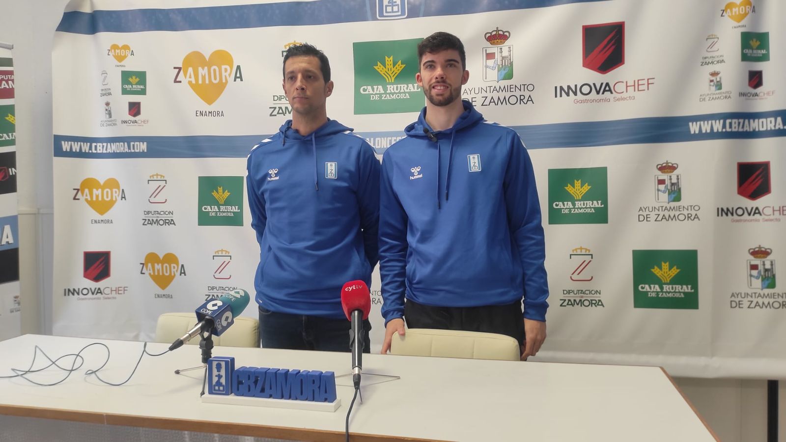 Saulo Hernández y Josep Peris, del CB Zamora.